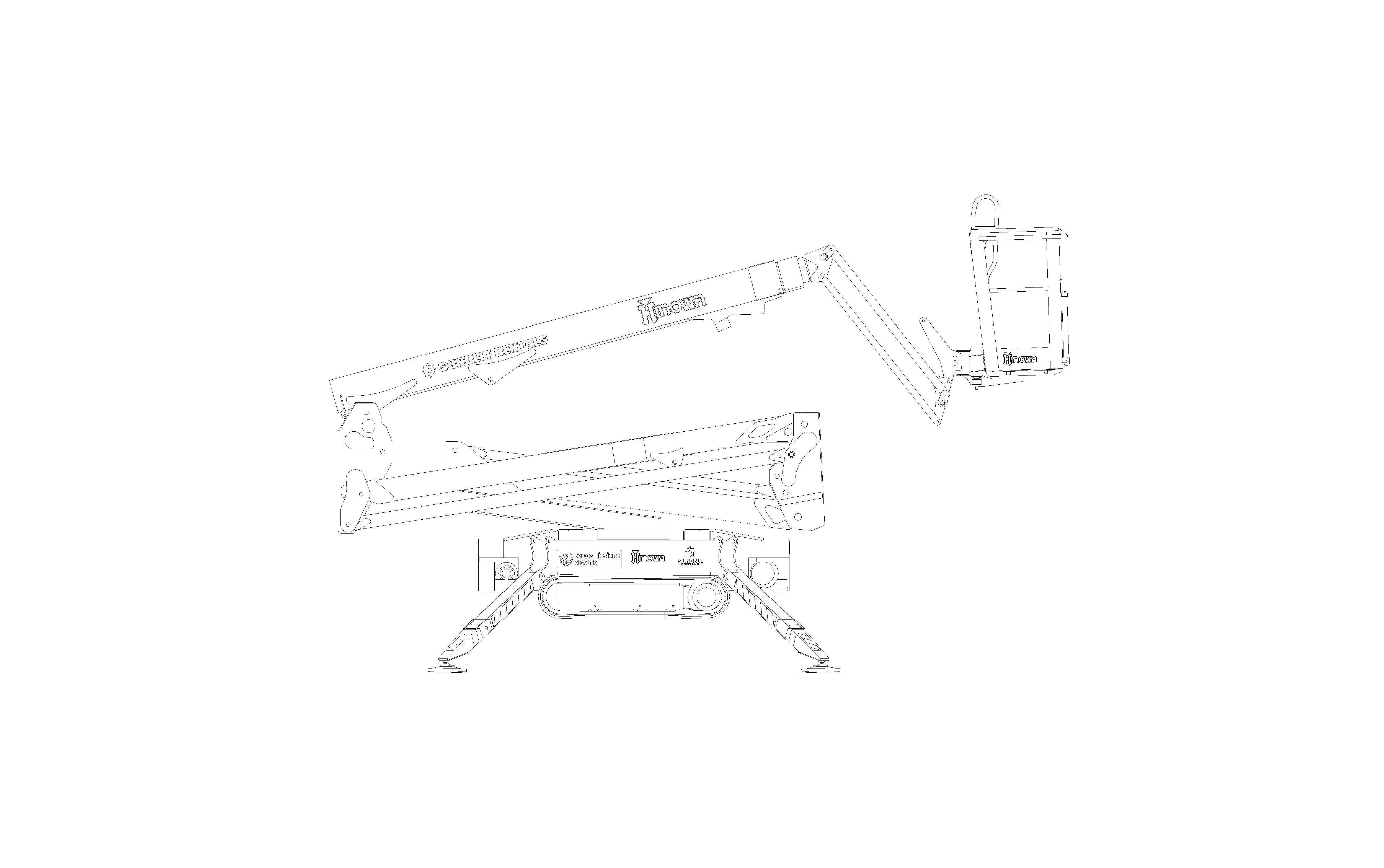 Product: Sunbelt Rentals - Compact Crawler Boom - Hinowa Lightlift 20-10 (Electric)