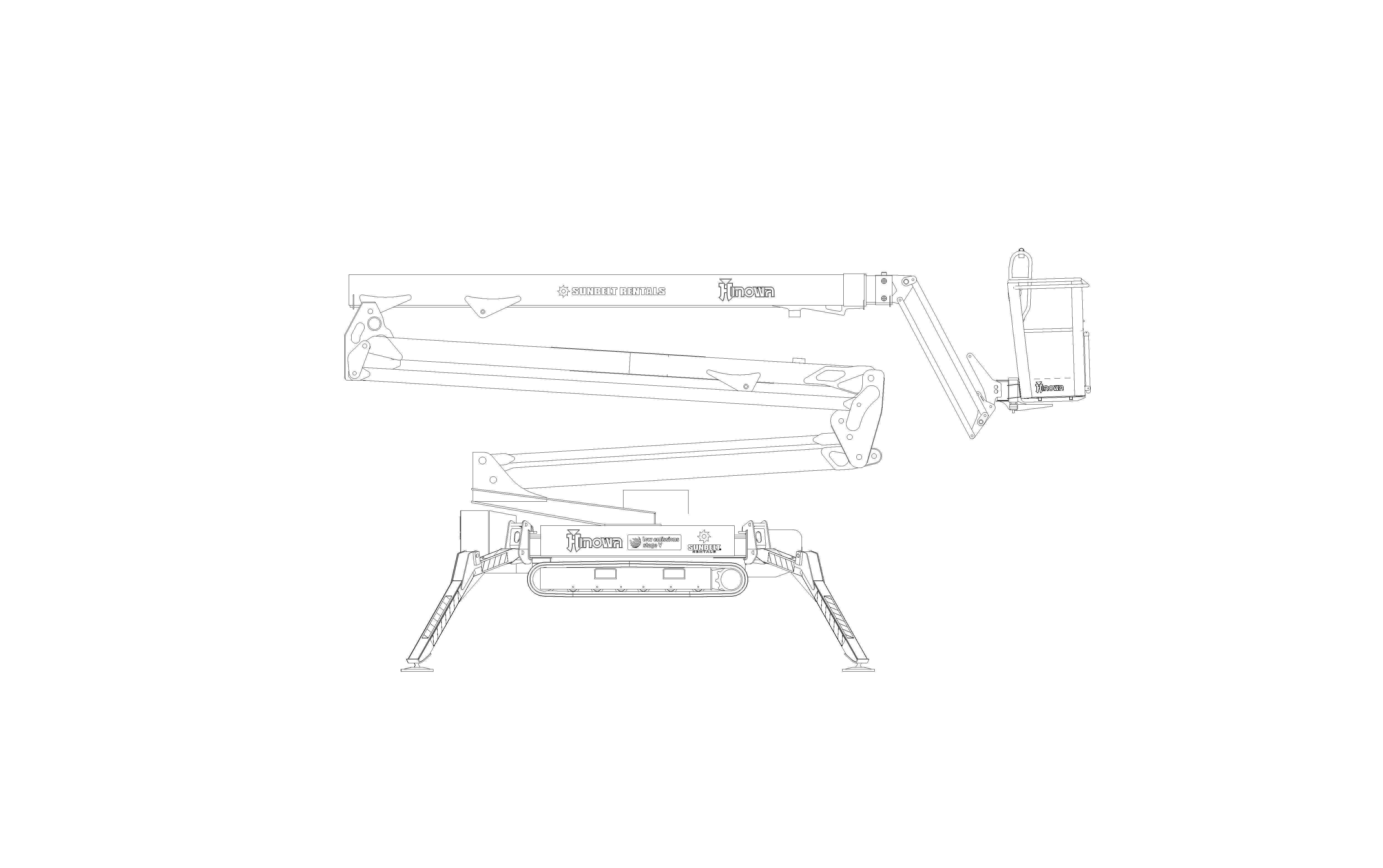 Product: Sunbelt Rentals - Compact Crawler Boom - Hinowa Lightlift 26-14 (Diesel)