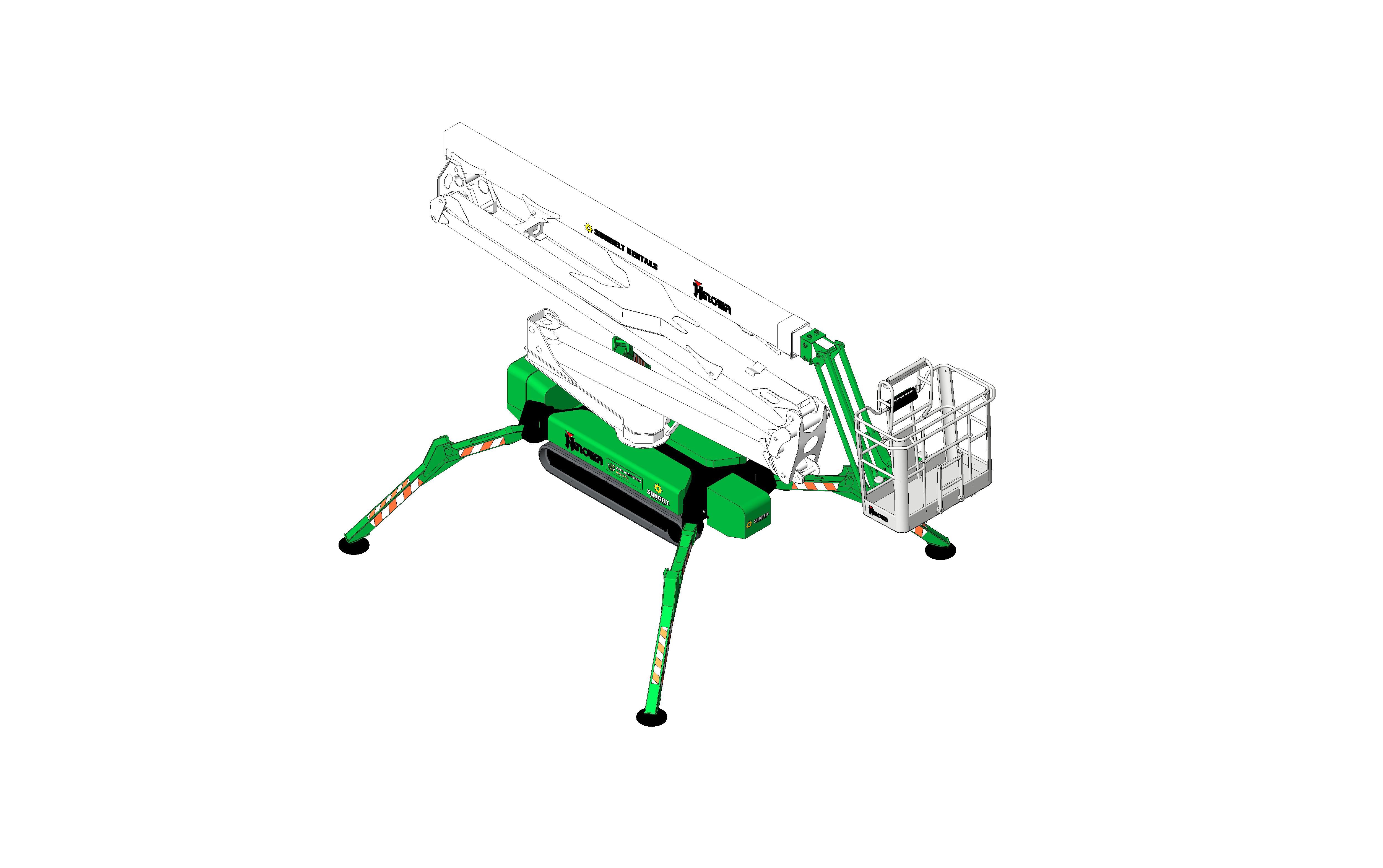 Product: Sunbelt Rentals - Compact Crawler Boom - Hinowa Lightlift 26-14 (Electric)