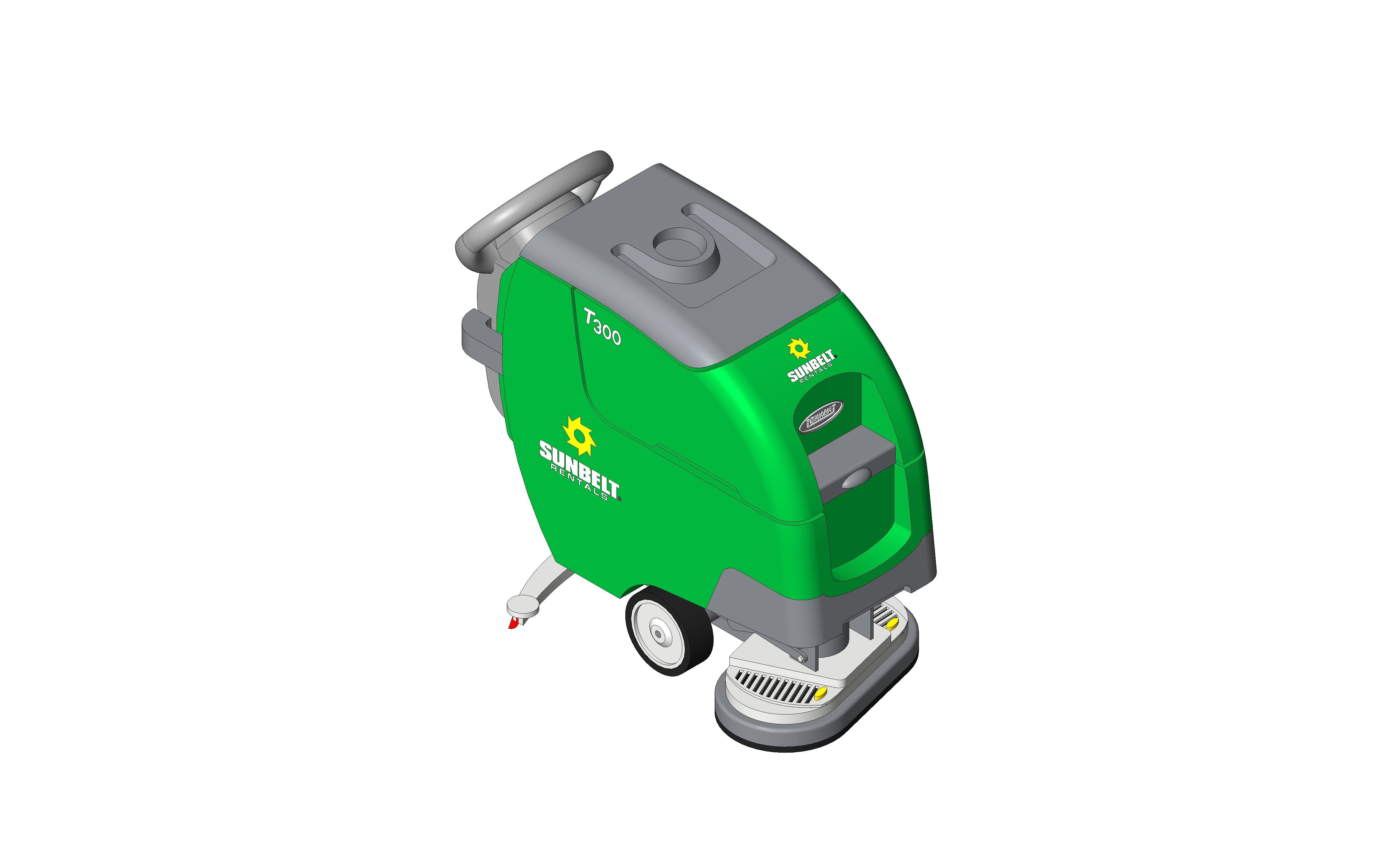 Product: Sunbelt Rentals - Walk Behind Scrubber Dryer - Tennant T300