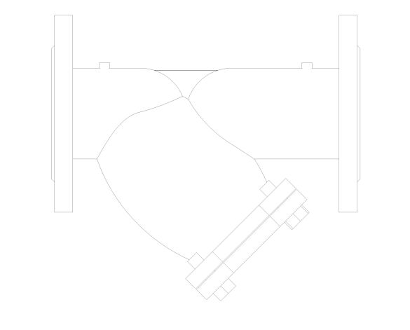 Product: ART 185TP - Flanged 'Y' Type Strainer with Tapping Points