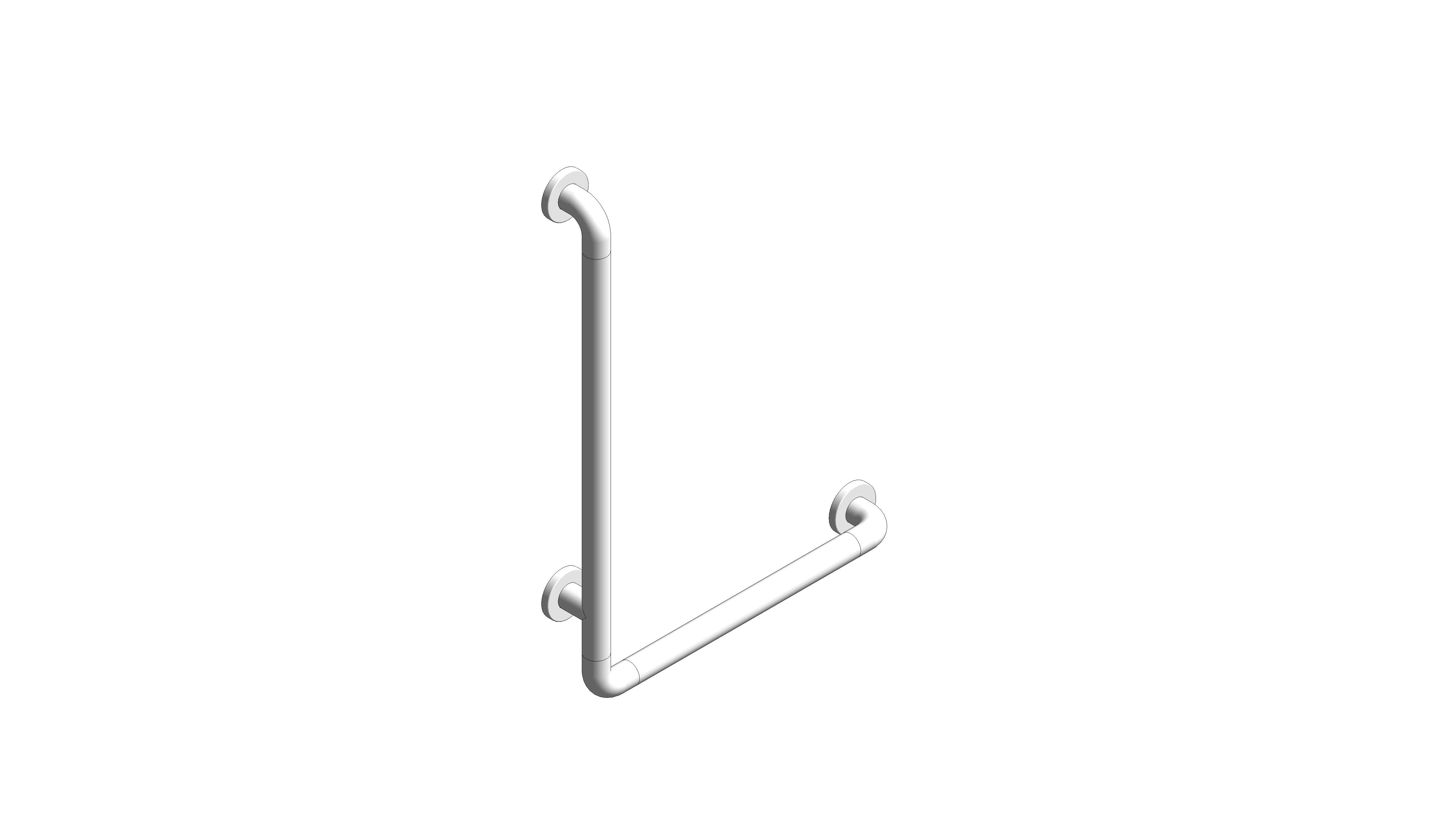 bimstore 3D image of the 90 Degree Angle Safety Grab Bar – Right Hand - FFAS9405-000040BC0 from American Standard