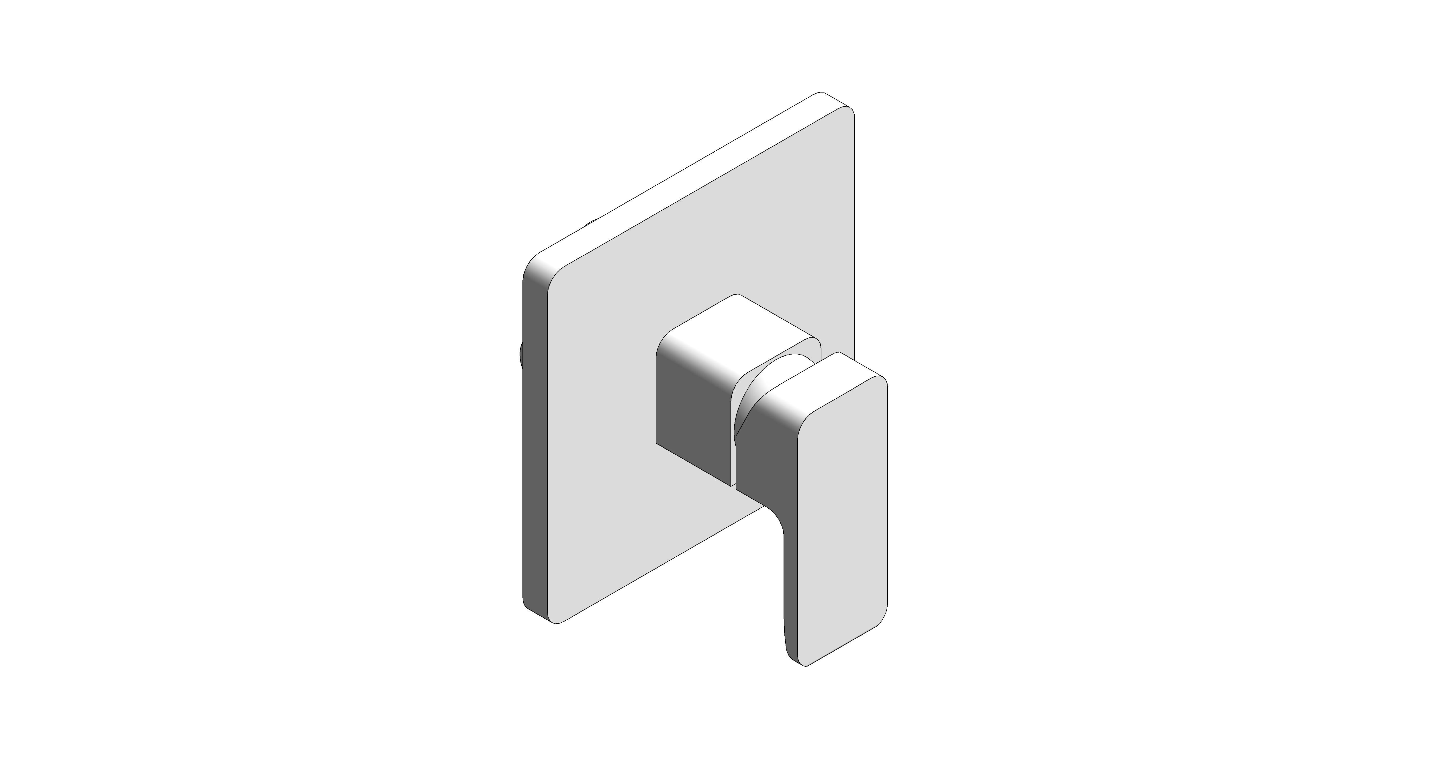bimstore 3D image of American Standard - Acacia E Concealed Mono Shower Valve - FFAS1336-7T9500BT0