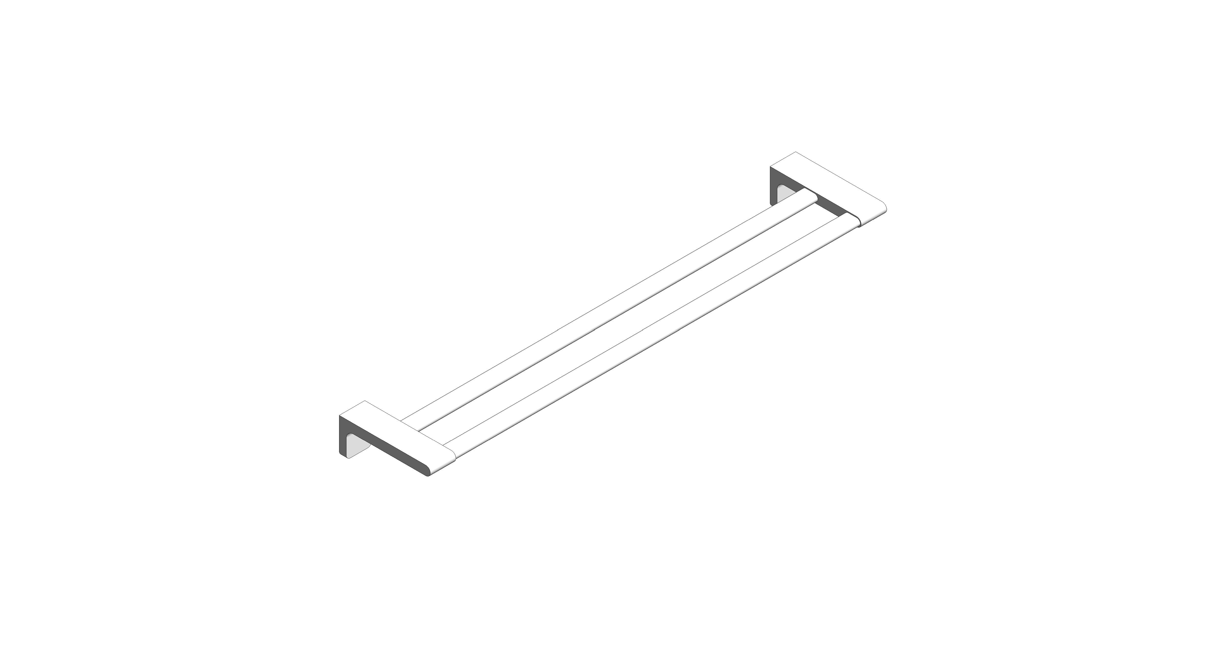 bimstore 3D image of American Standard - Acacia E Double Towel Bar - F51394-CHADY52