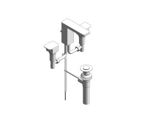 Product: Acacia Evolution 3-Hole Basin Mixer with Pop-up Drain - FFAS1303-101500BF0