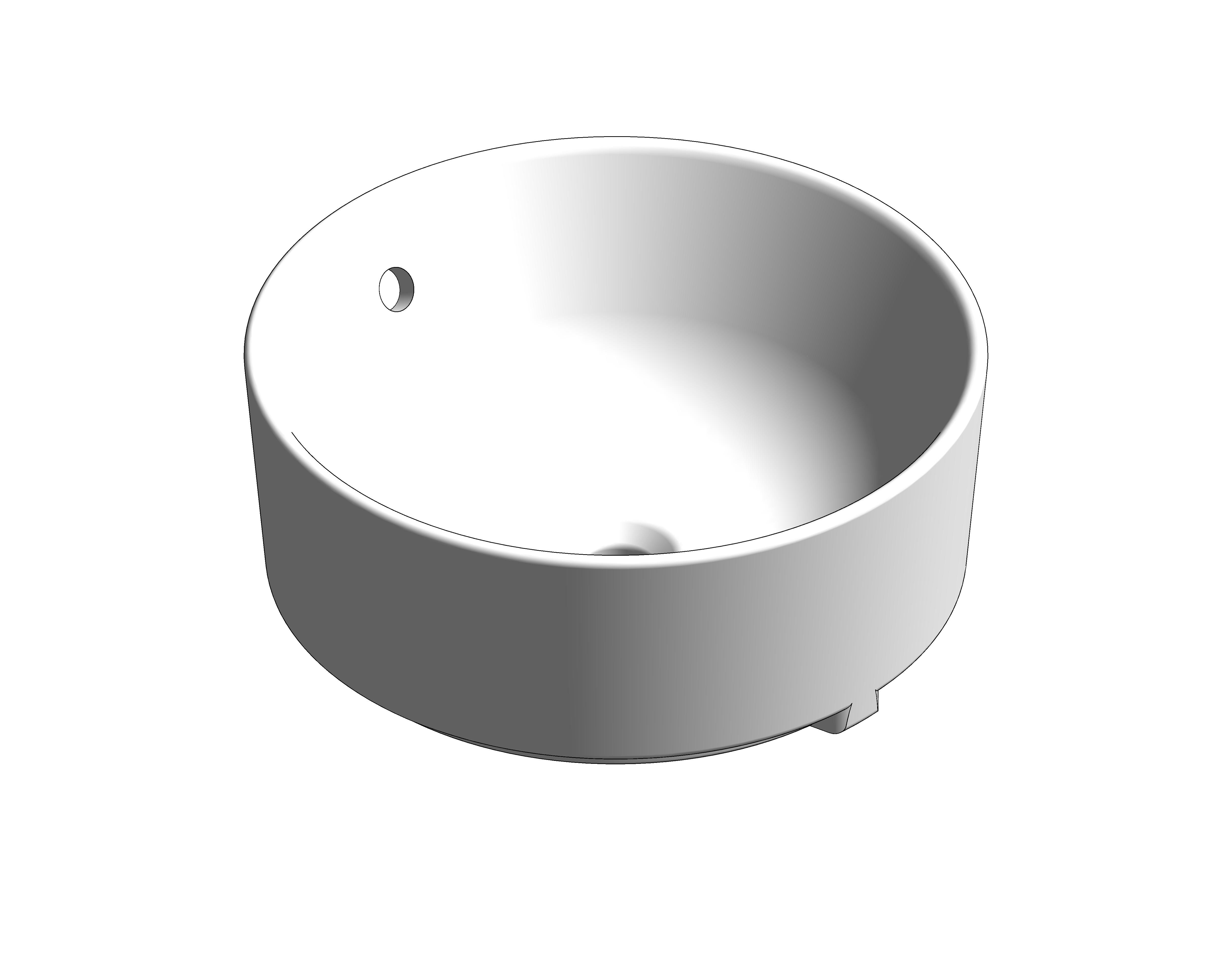 bimstore 3D image of the Acacia Evolution 400mm Round Vessel Wash Basin - CCASF522-1010400F0 from American Standard