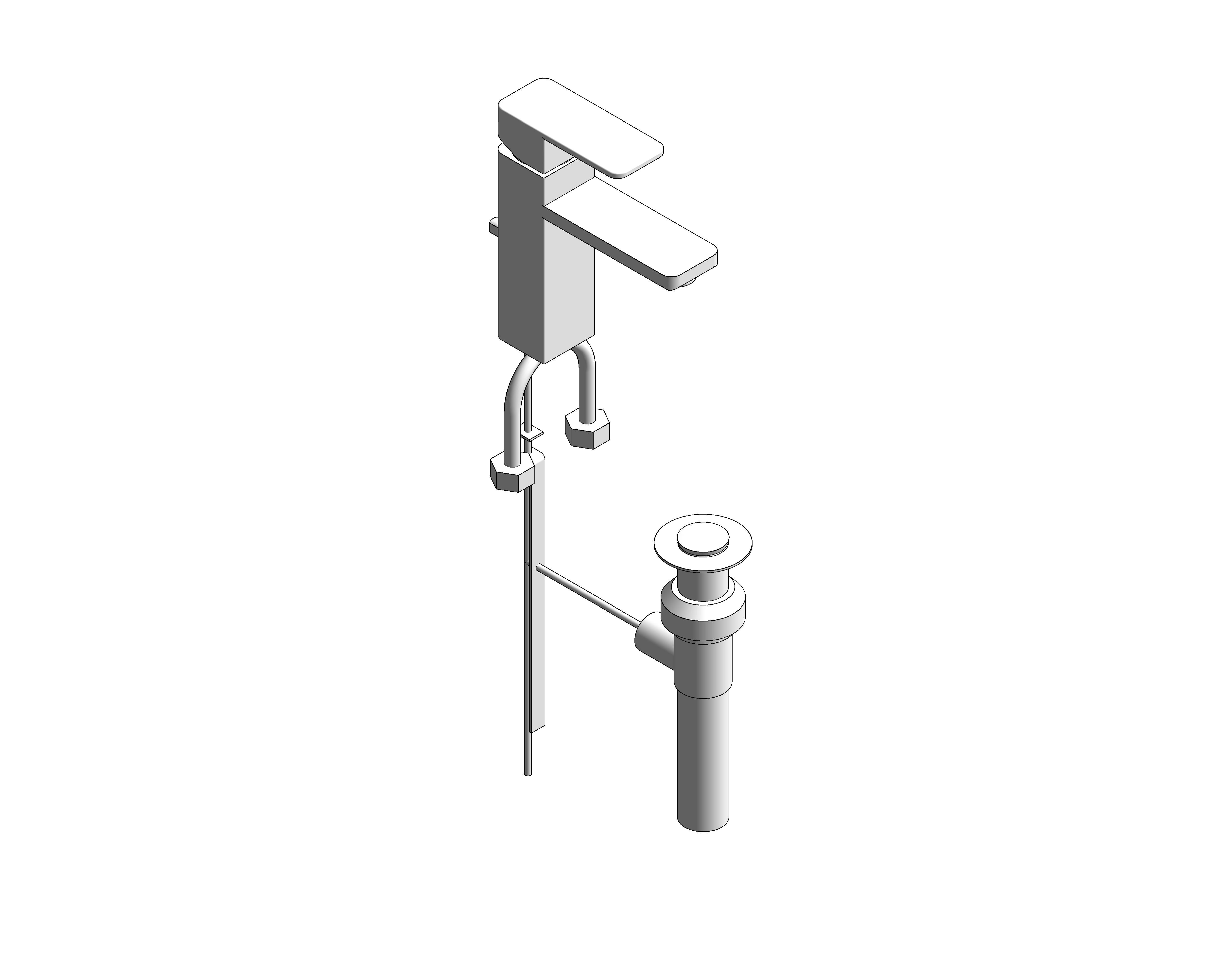 bimstore 3D image of the Acacia Evolution Basin Mixer with Pop-up Drain - FFAS1301-101500BF0 from American Standard