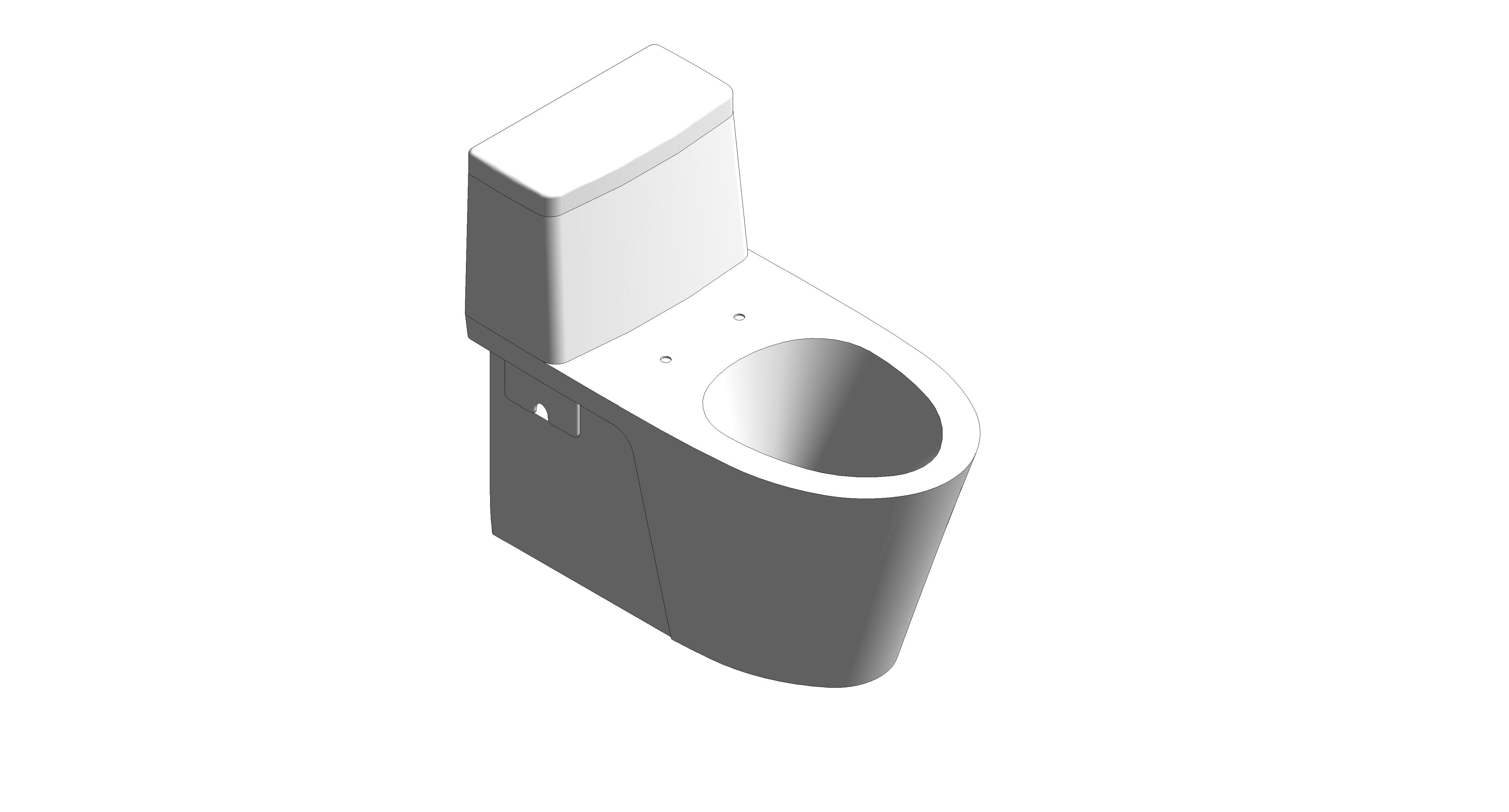 bimstore 3D image of the American Standard - Acacia Evolution One-Piece Toilet - CCAS1808-112041UV0