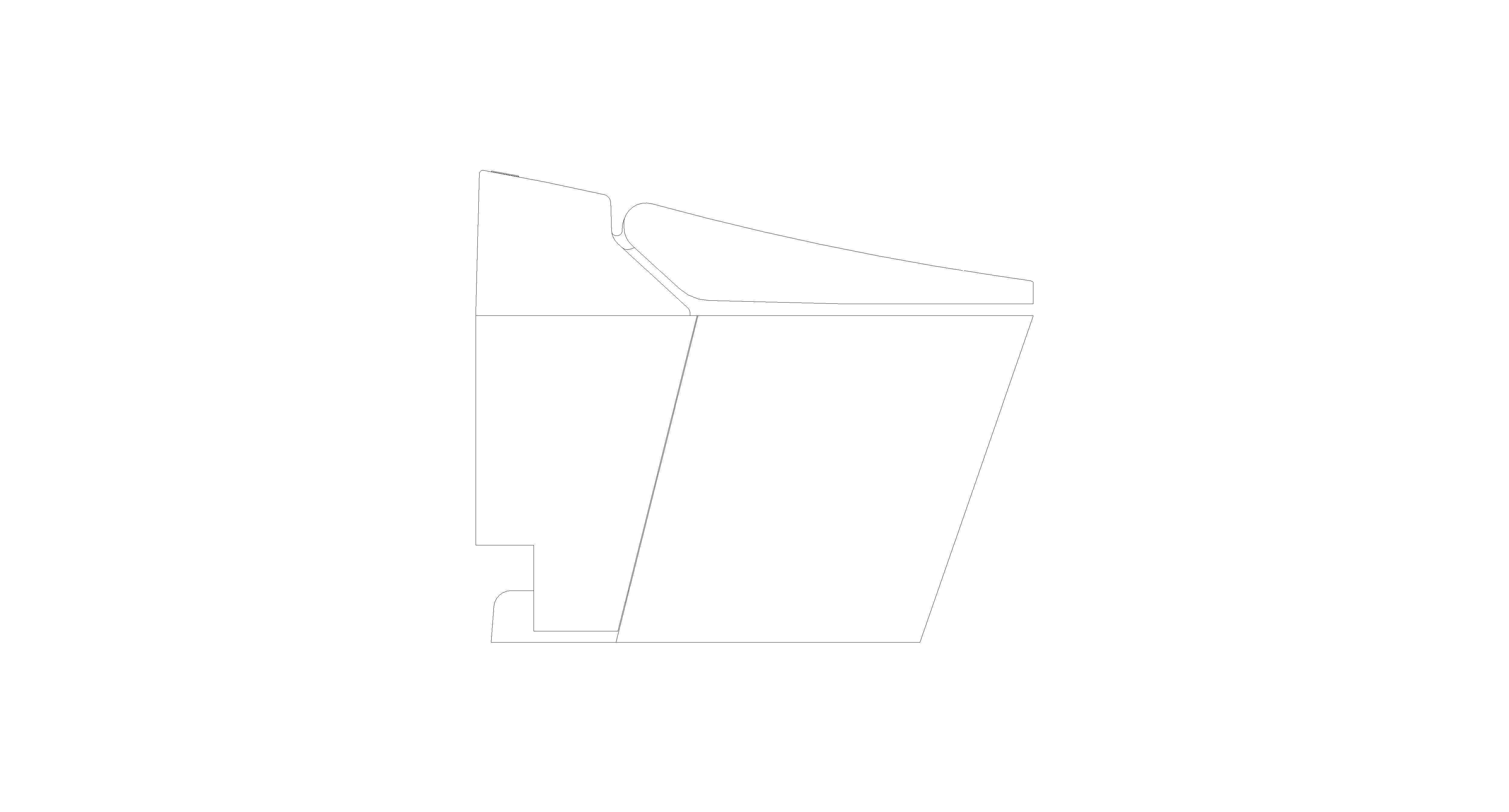 bimstore side image of the American Standard - Acacia Evolution Shower Toilet - CEAS5006-0000424C0