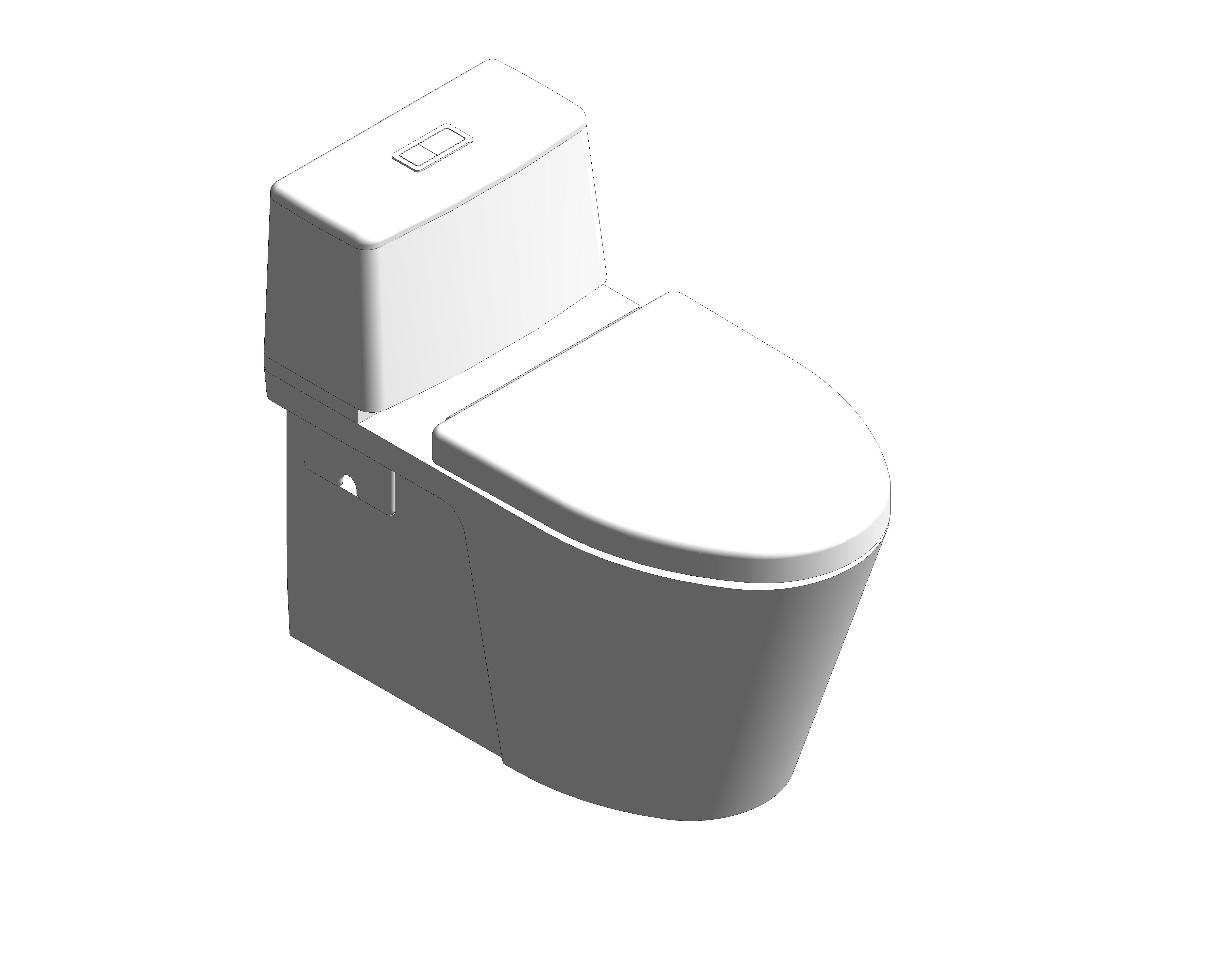 bimstore 3D image of the Acacia SupaSleek OP 2.6/4L CBR CP set WT - CL20075-6DACTCBT from American Standard
