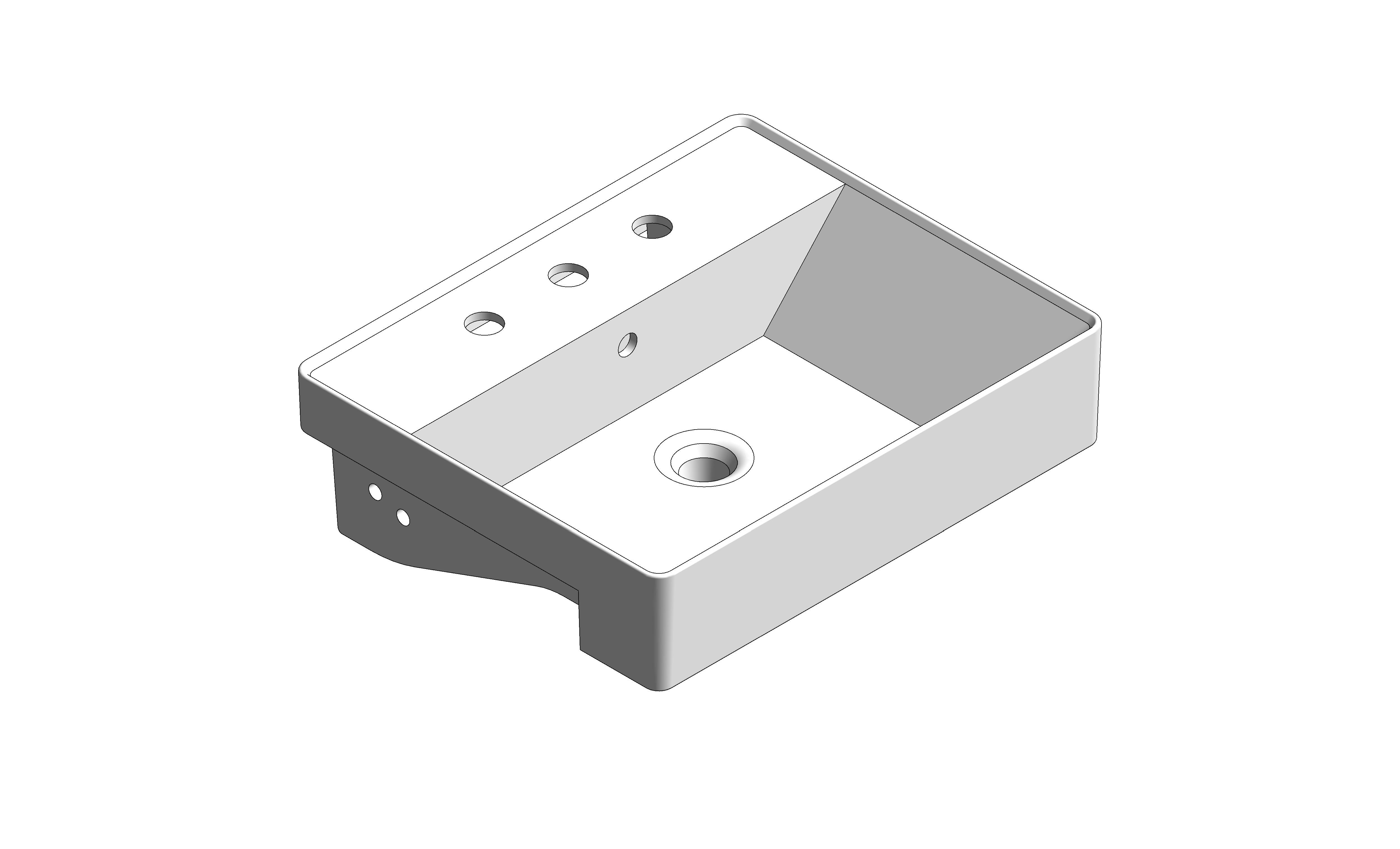 bimstore 3D image of the Acacia SupaSleek Semi Counter Basin 55 - CCASF419-1080411F0 from American Standard