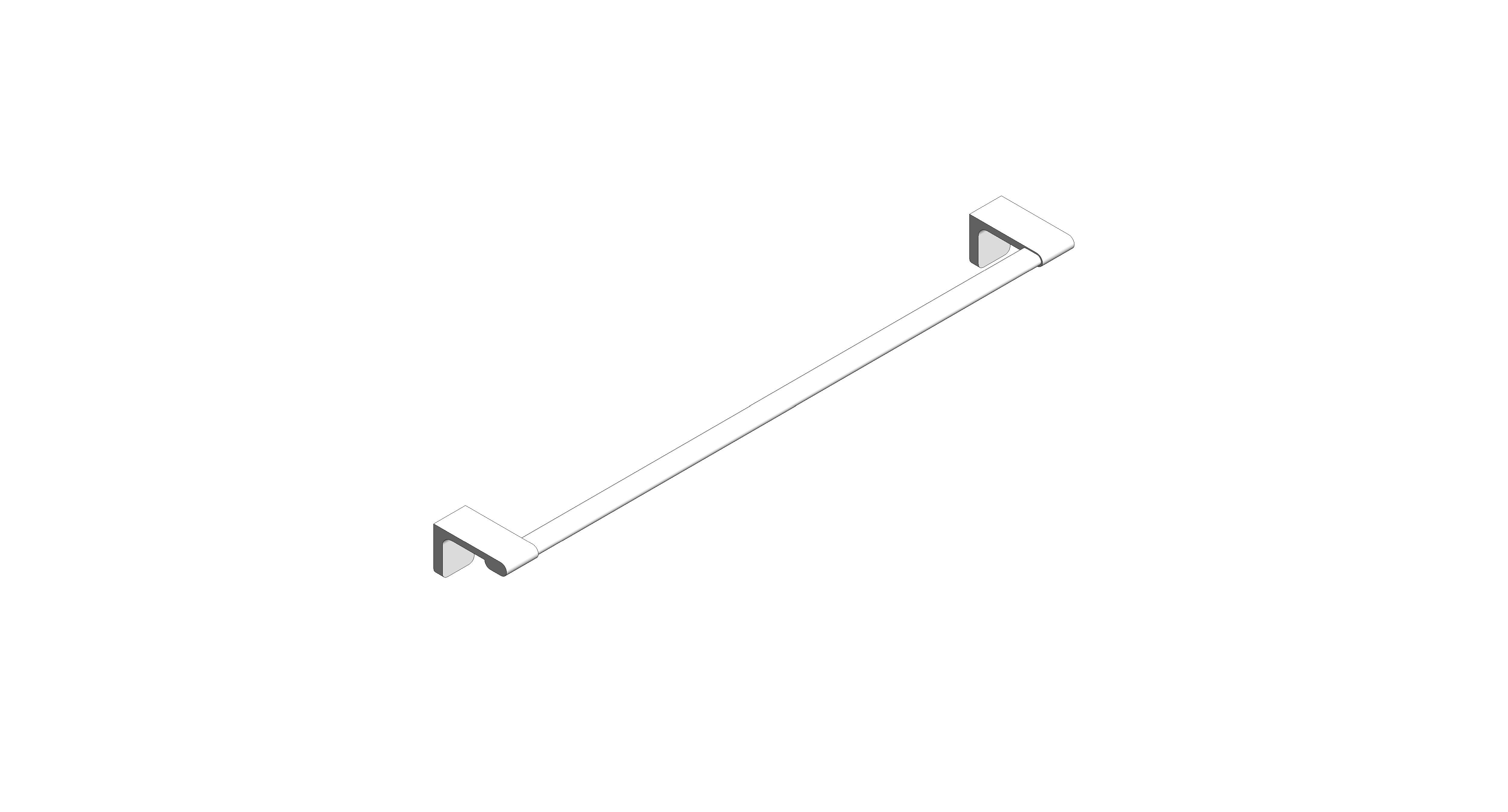 bimstore 3D image of American Standard - Acacia Towel Bar 600mm - F51393-CHADY46