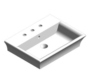 Product: Kastello 3-Hole Vessel Wash Basin (8″ hole) - CCASF525-1080410F0