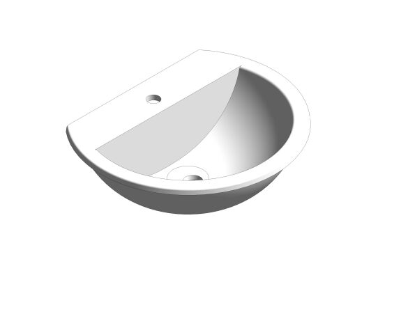 bimstore 3D image of American Standard - Concept Sphere Countertop 55Cm basin WT - CL0452I-6DAWDLT