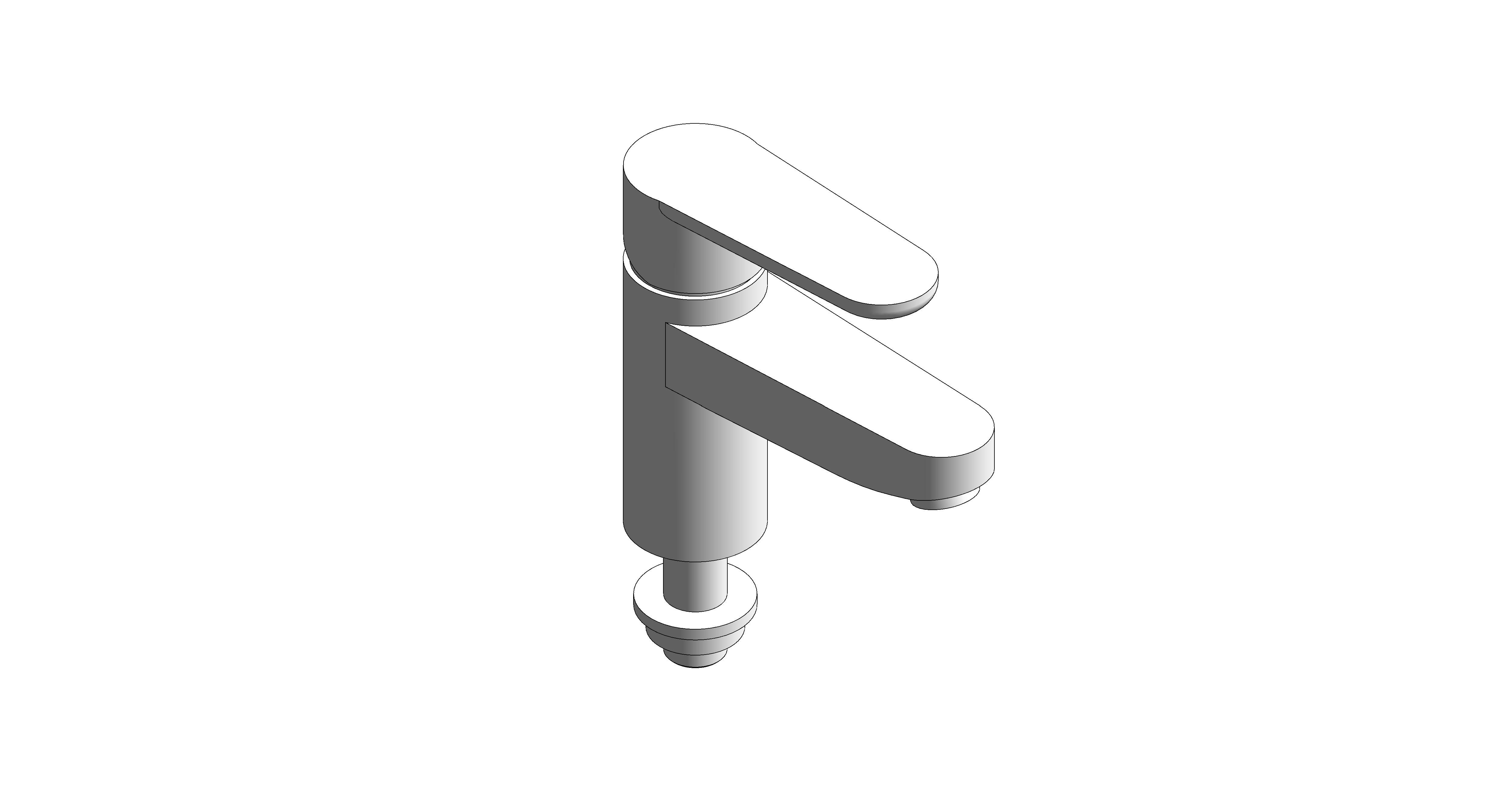 bimstore 3D image of American Standard - Codie Basin Mono W/o Pop-up - FFASB206-1T1500BT0