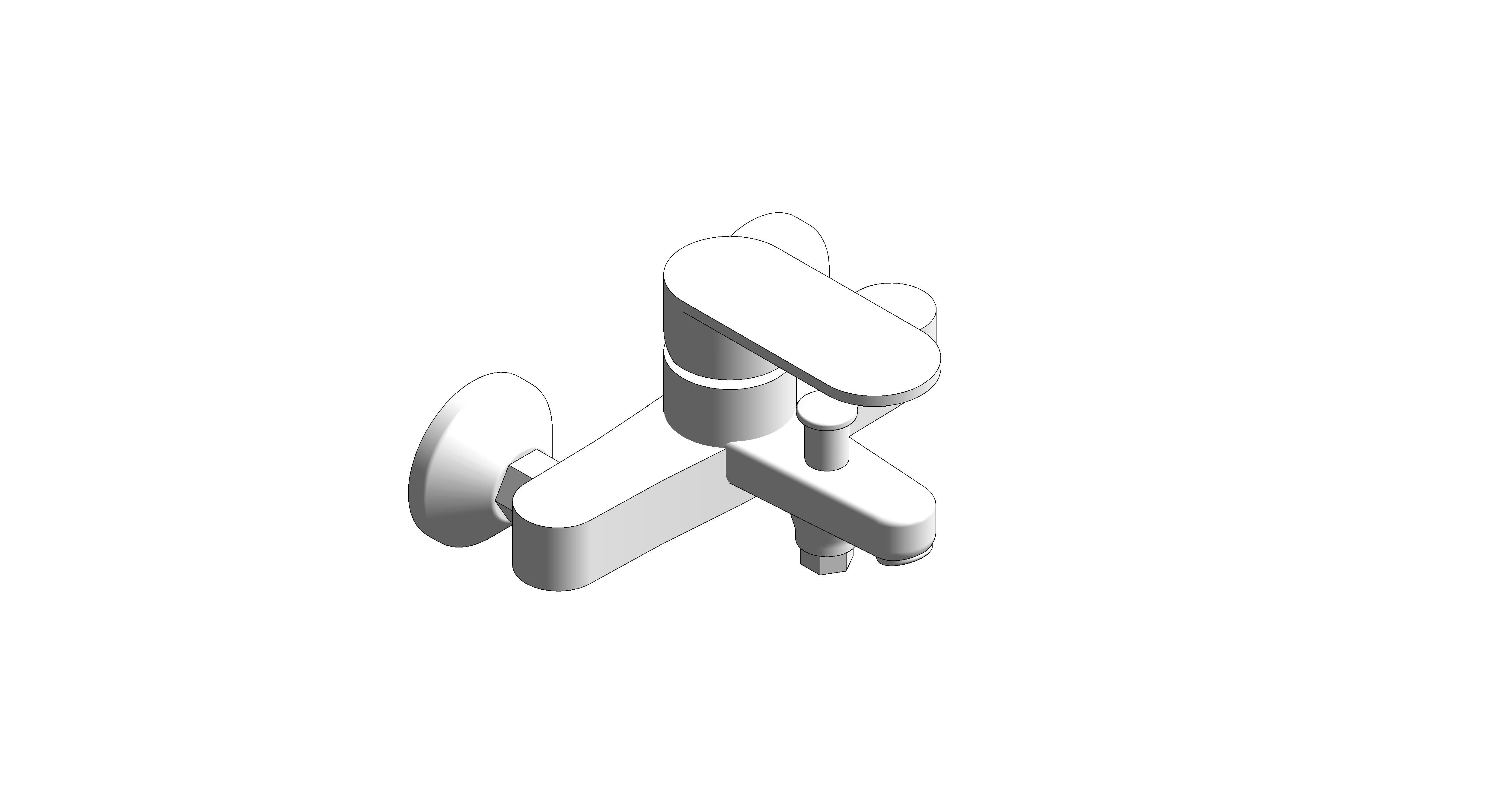 bimstore 3D image of American Standard - Codie Exposed B&S Mixer W/o Handspray - FFASB211-6T1501BT0