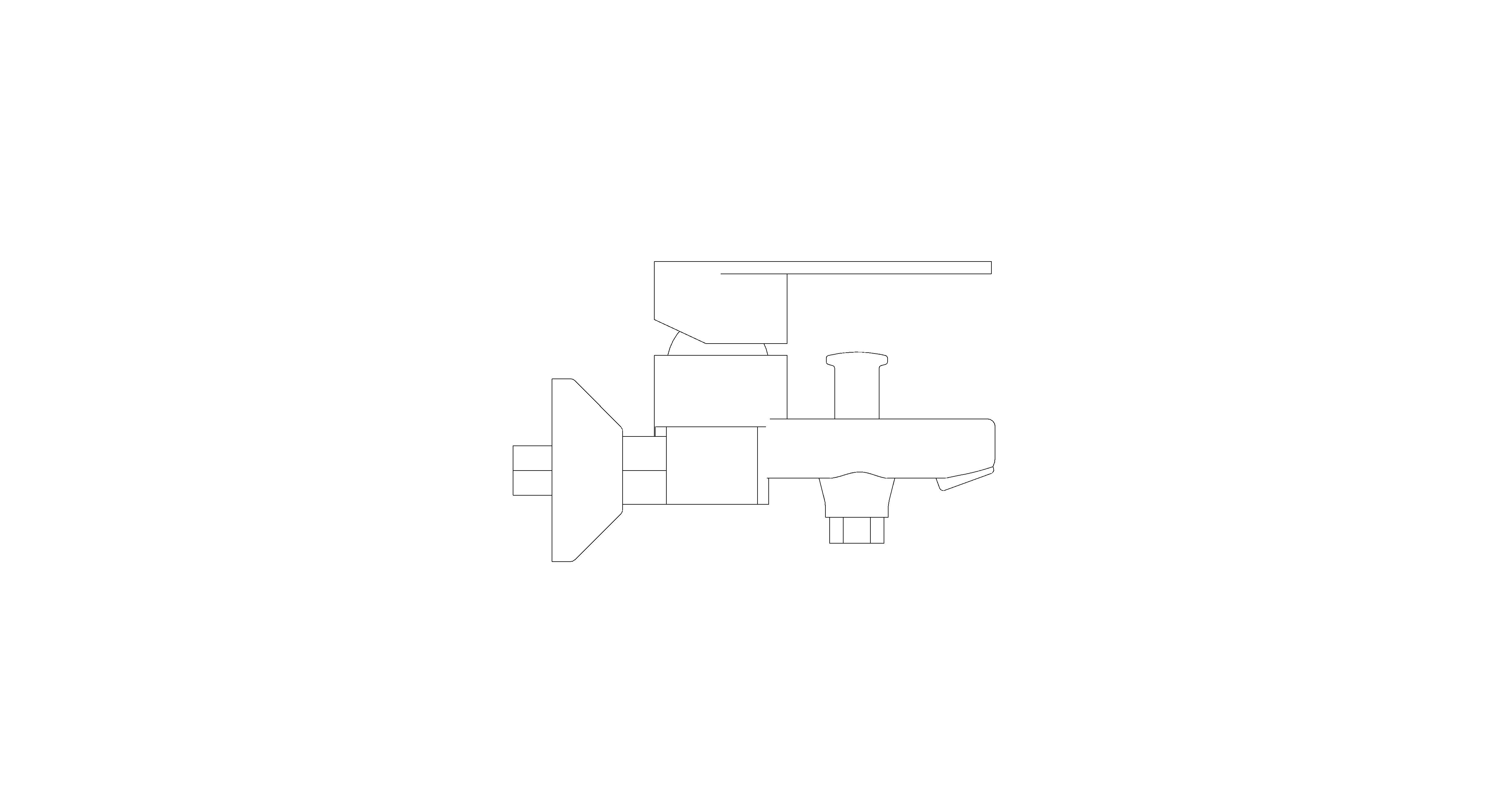 bimstore side image of American Standard - Codie Exposed B&S Mixer W/o Handspray - FFASB211-6T1501BT0
