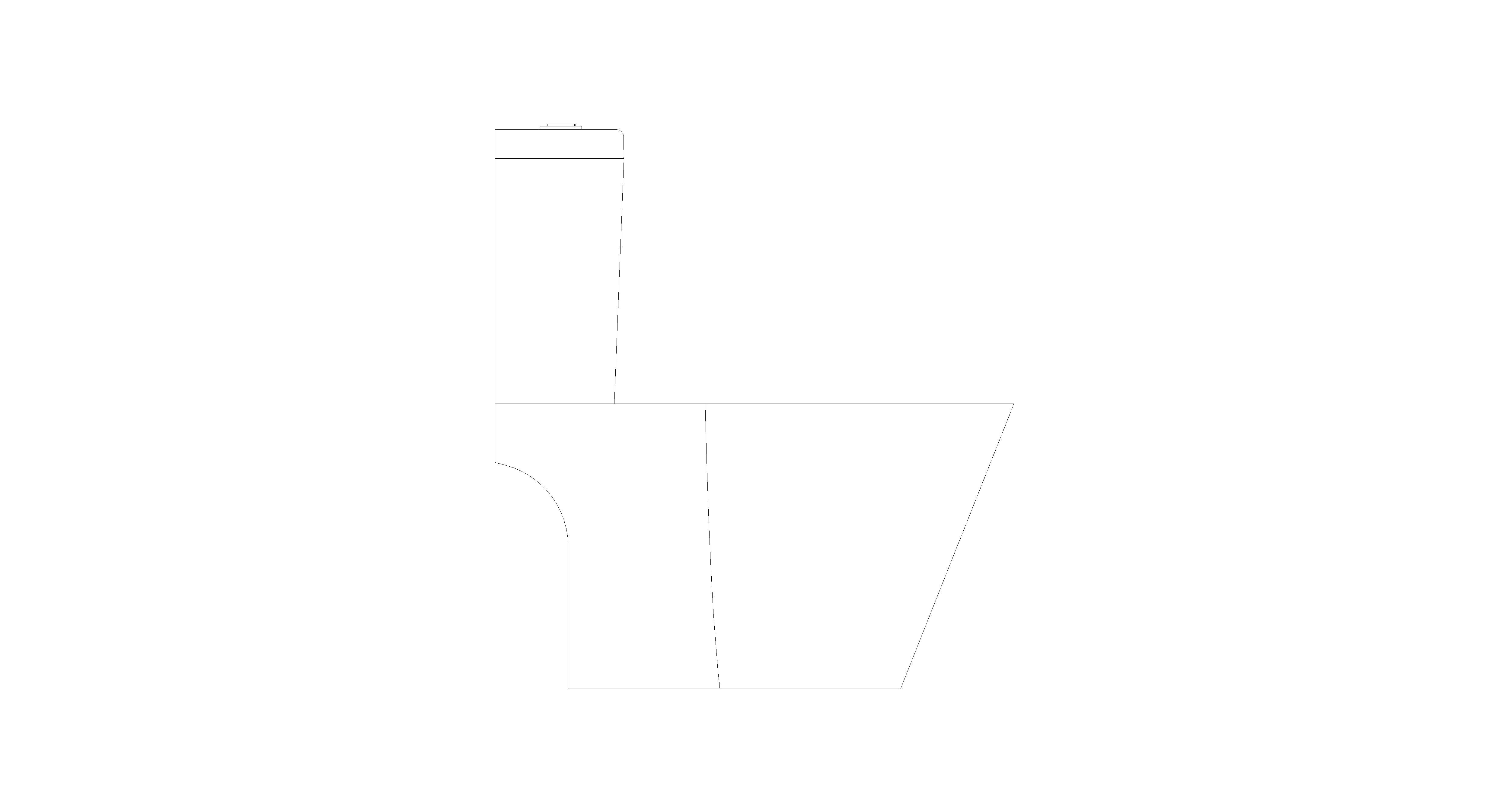 bimstore side image of American Standard - Concept CC 305RI D-Tank complete set WT - CL27055-6DACTST