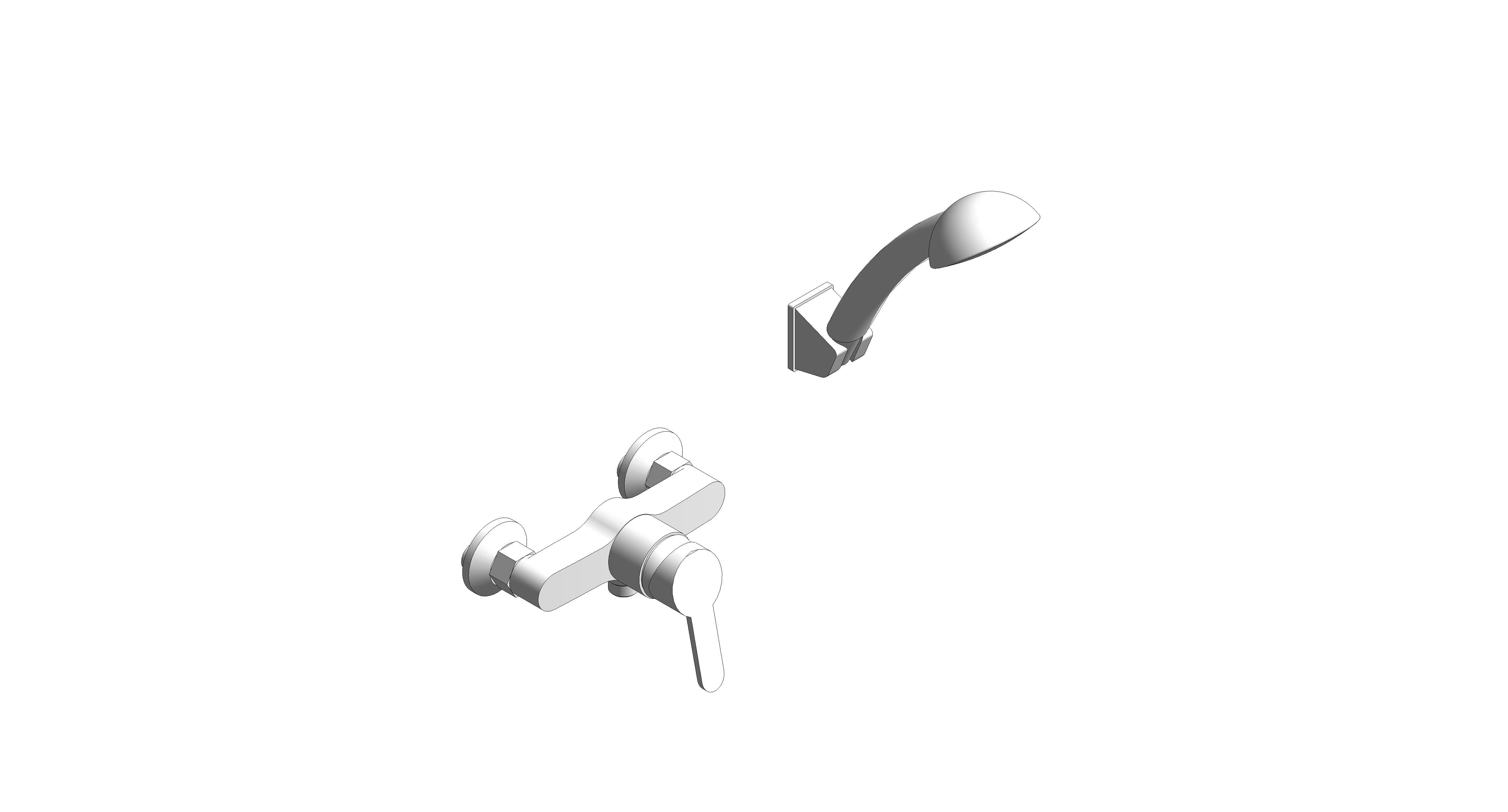 Product: Concept exposed Shower Mixer W/Shower Kit - FFAS1412-7T3500BT0