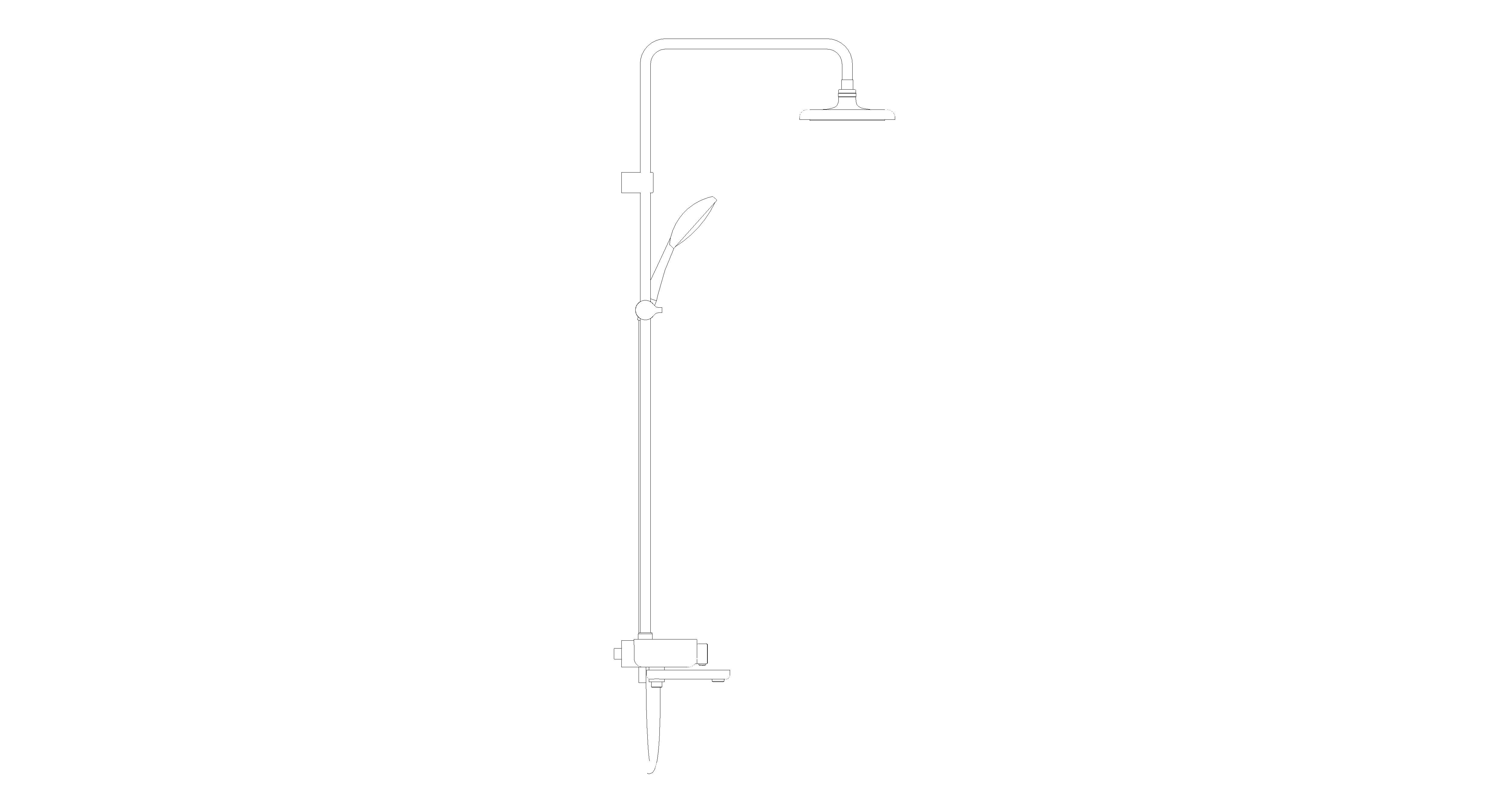 bimstore side image of American Standard - EasySET Exposed Auto Temperature Shower System (3-Way) - FFAS4956-601500BC0