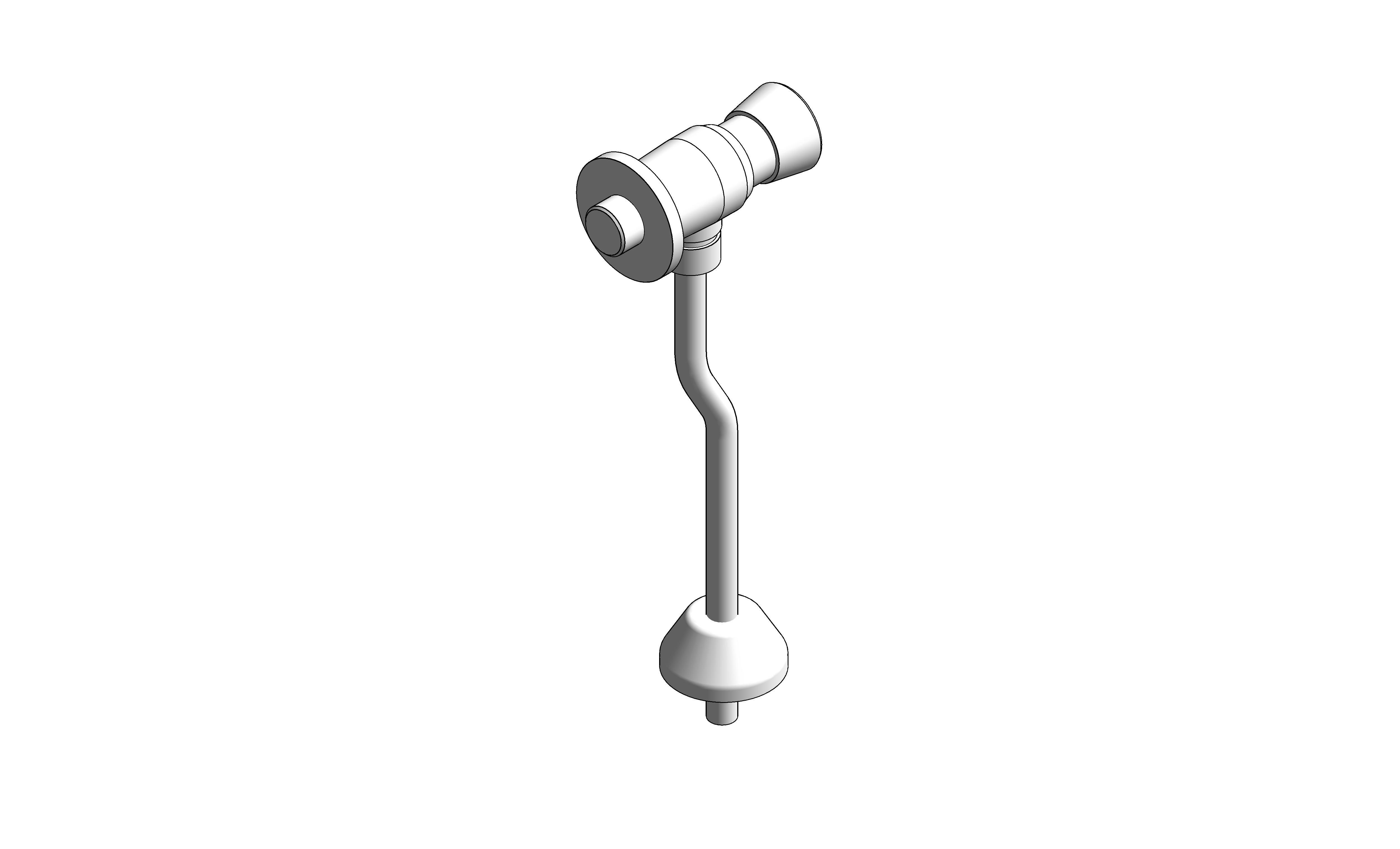 bimstore 3D image of the Exposed Urinal Flush Valve - FFAS9859-000500BF0 from American Standard