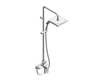 Product: Neo Modern 3-Way Rain Shower Kits (ECO) - FFAS9088-100500BC0