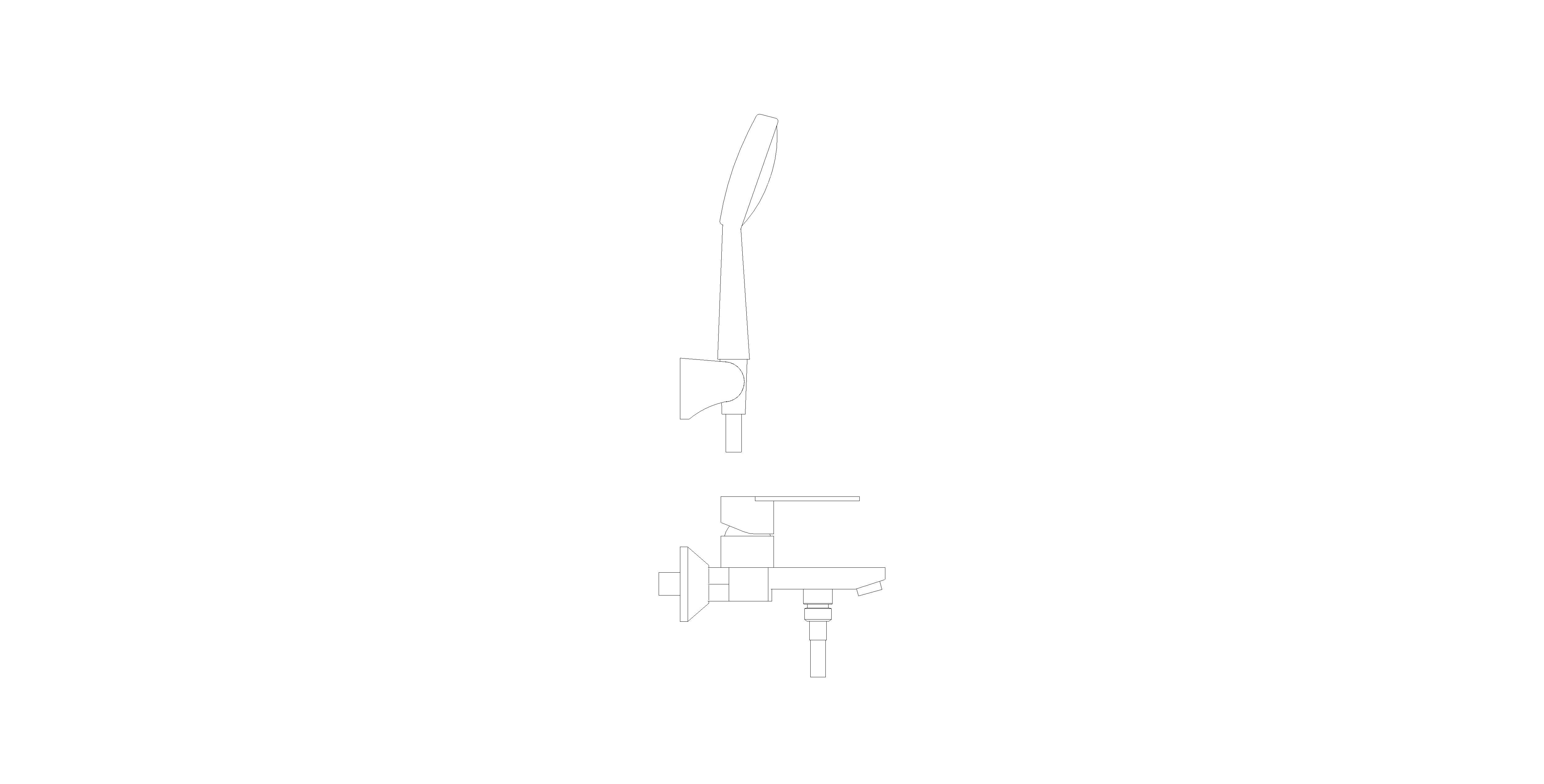 Product: Codie Exposed B&S Mixer W/Handspray - FFASB211-6T1500BT0