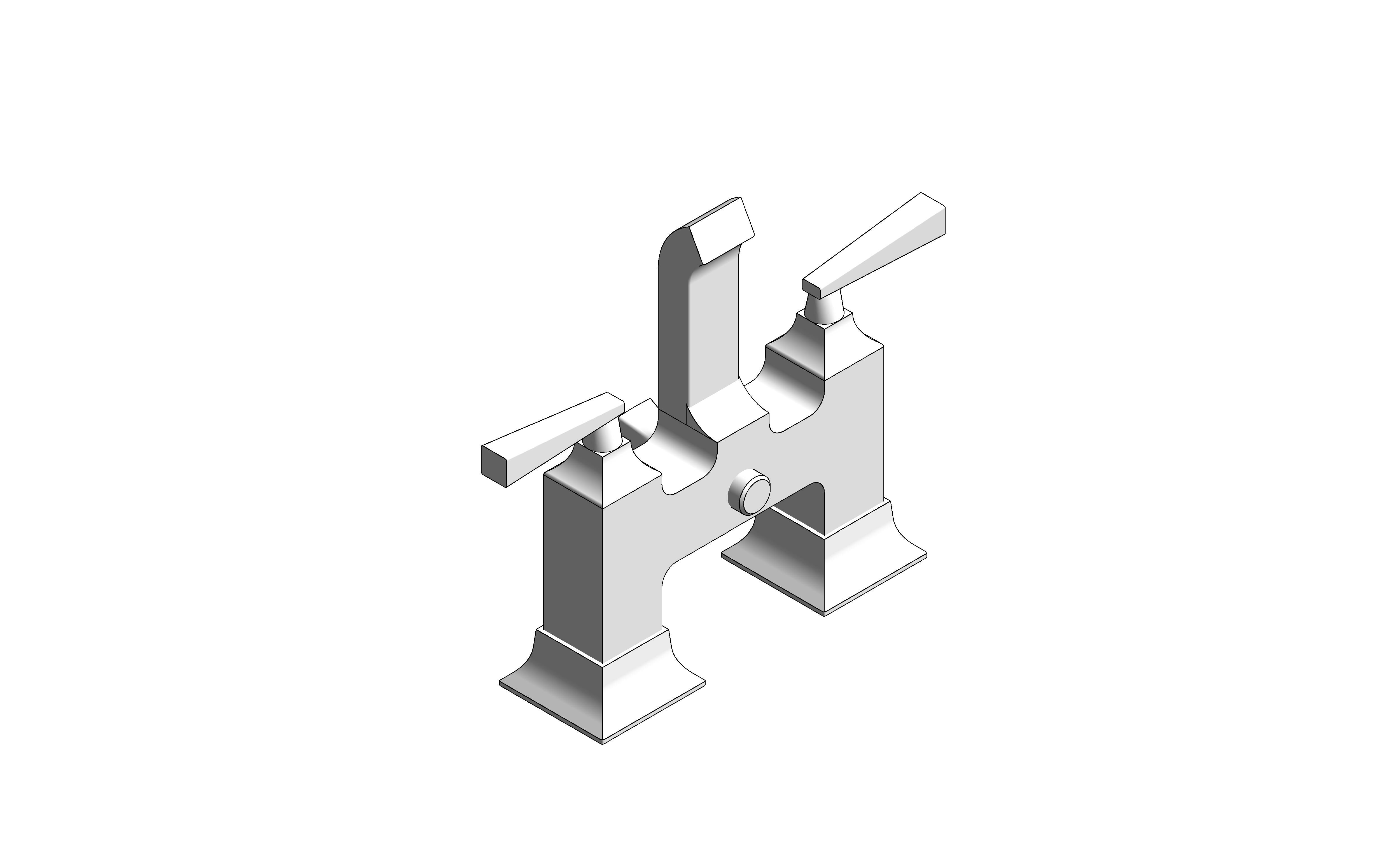 bimstore 3D image of the Kastello Exposed Bath & Shower Mixer - FFAS1611-609500BC0 from American Standard