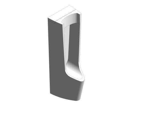 bimstore 3D image of the American Standard - Lynbrook Floor-Standing Integrated Urinal - CCAS6606-312A410C0