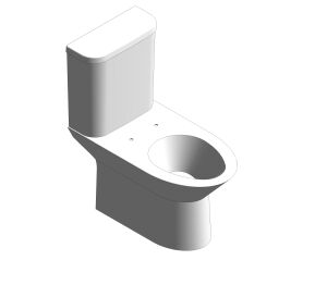 Product: Neo Modern Close Coupled Toilet with Smart Lid (Lever) - CL26325-6DACTST