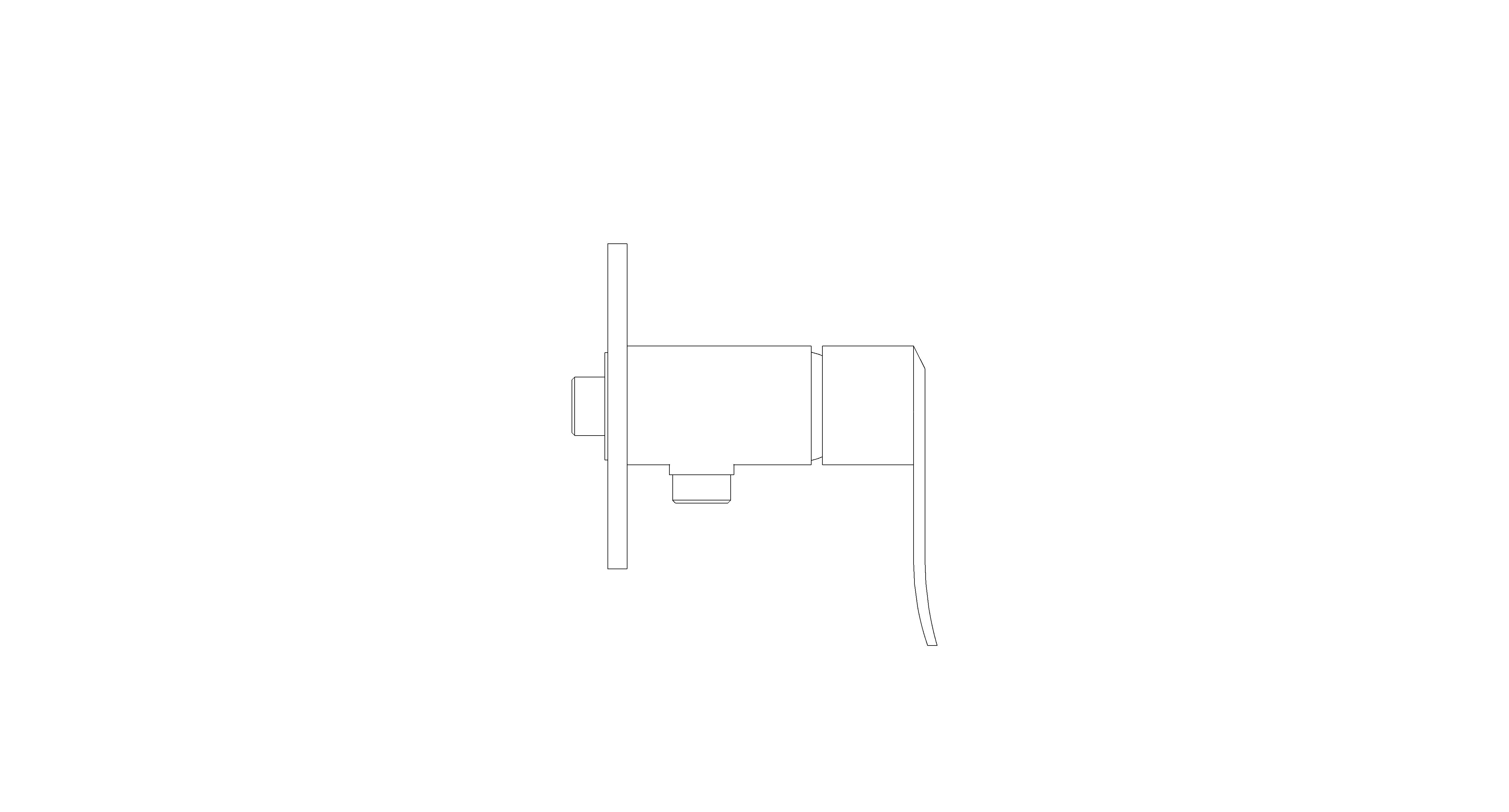 bimstore side image of American Standard - Neo Modern Exposed Mono Shower Only Faucet - FFAS0726-7T1500BT0