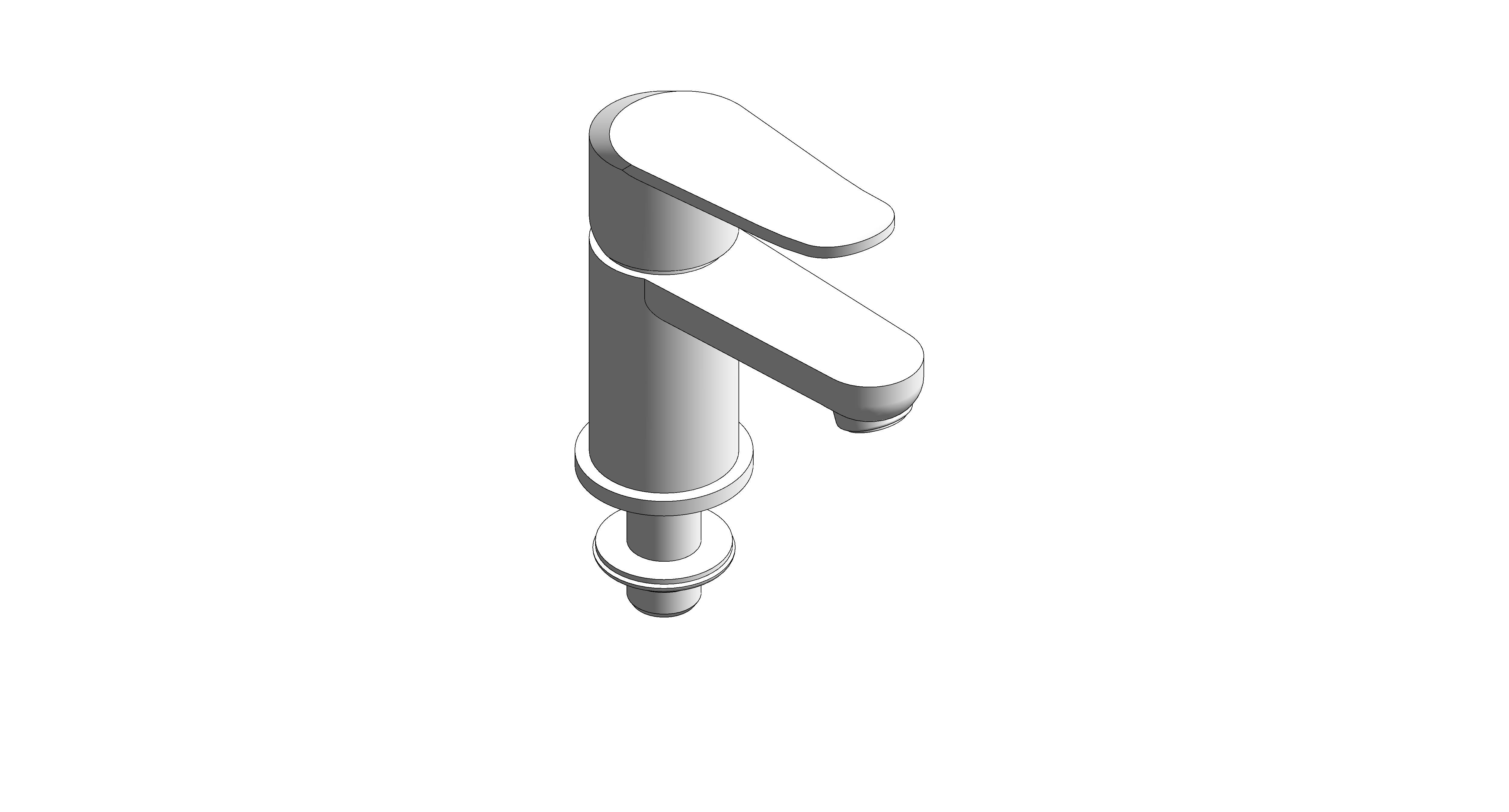 bimstore 3D image of American Standard - Neo Modern Single Hole Basin Mixer - FFAS0707-1T1500BT0