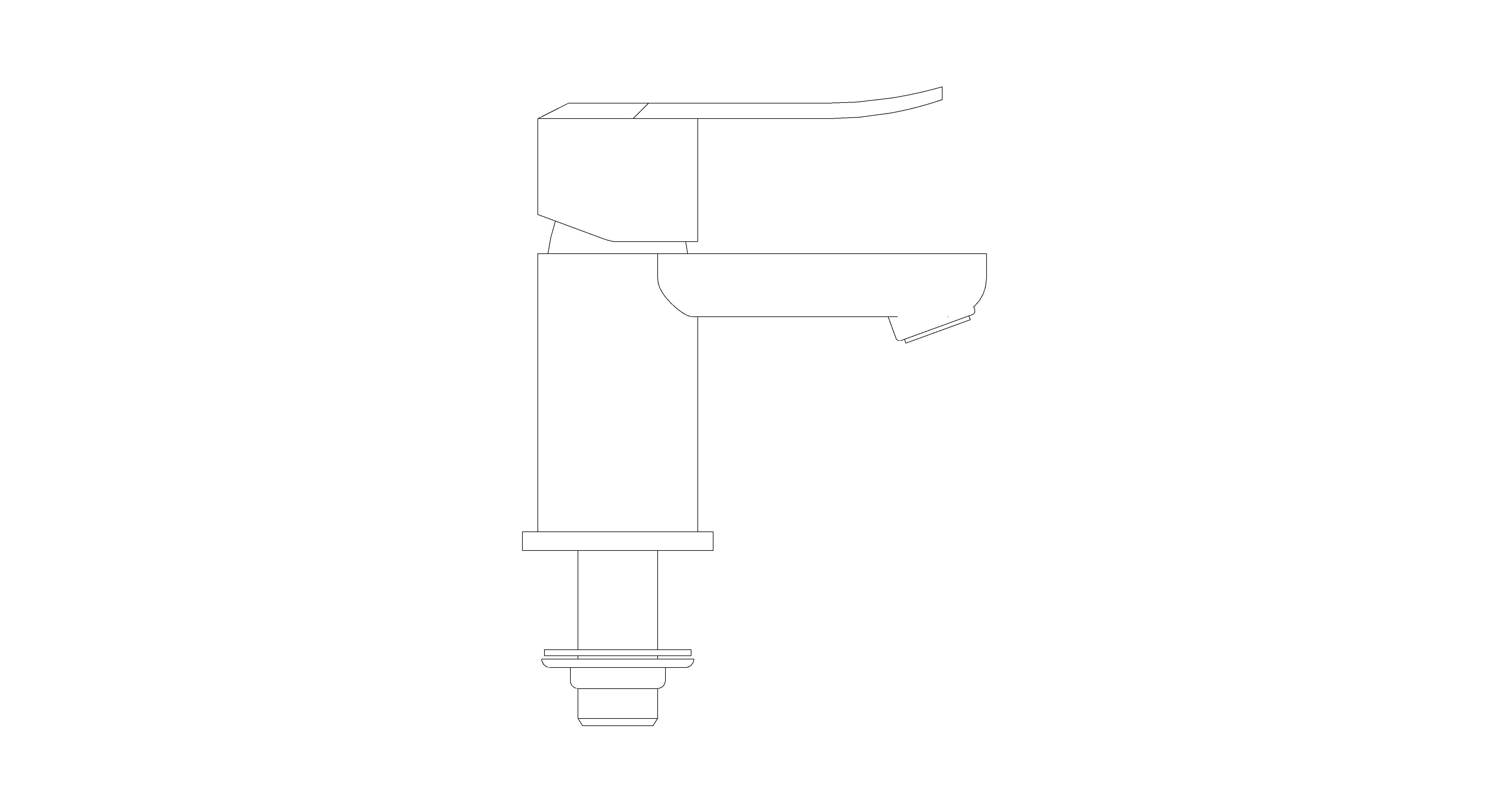 bimstore side image of American Standard - Neo Modern Single Hole Mono Faucet - FFAS0706-1T1500BT0