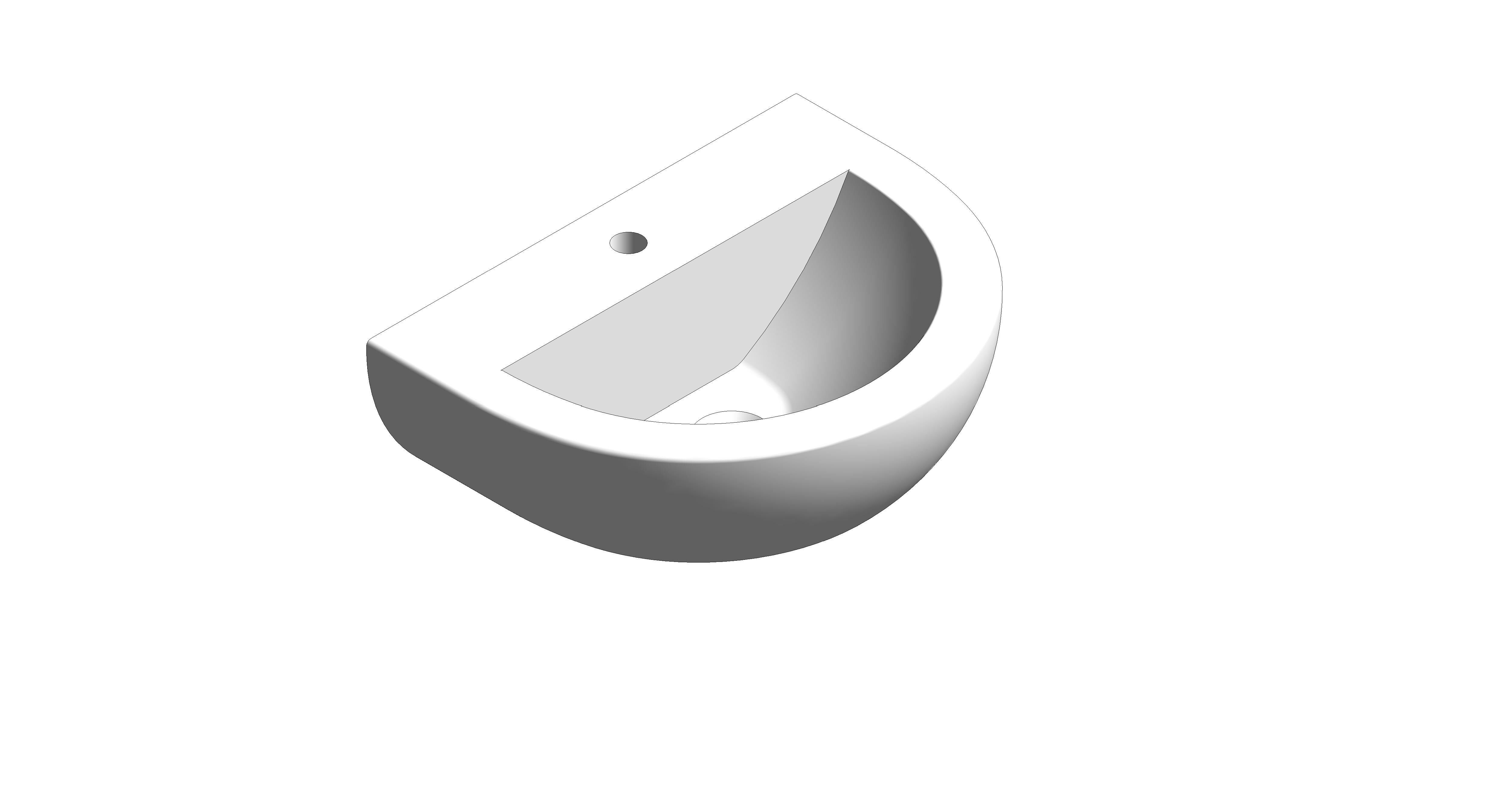 bimstore 3D image of the American Standard - Neo-Modern Wall-Hung Basin - CL0953I-6DACTLW