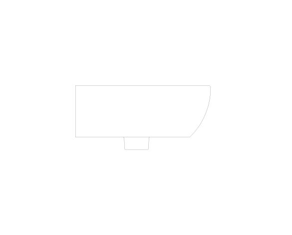 bimstore side image of the American Standard - Neo-Modern Wall-Hung Basin - CL0953I-6DACTLW