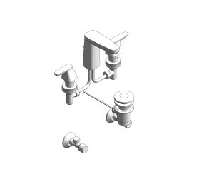 Product: Signature 3-Hole Basin Mixer with Pop-Up Drain - FFAS1703-1615L0BT0