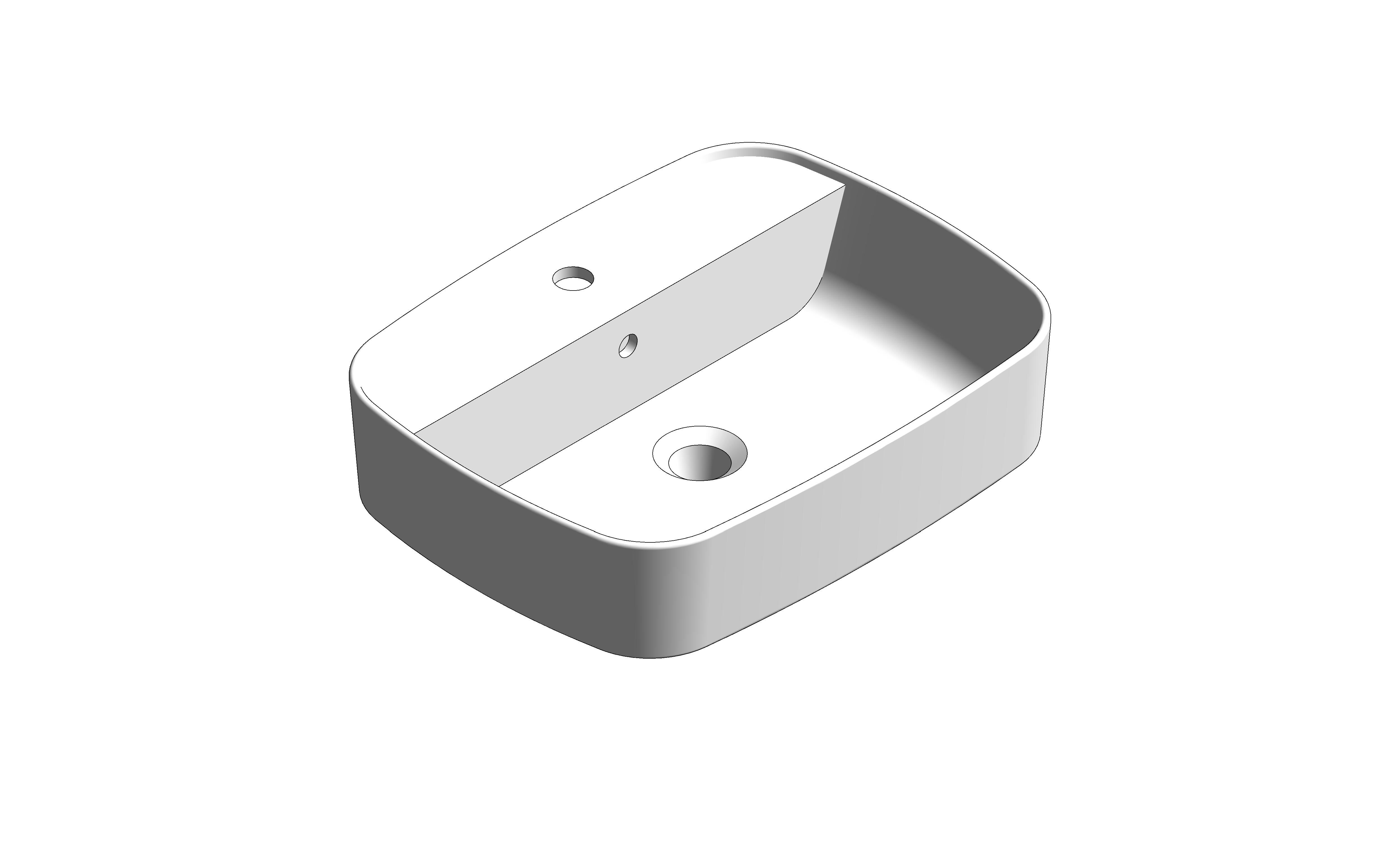 bimstore 3D image of the Signature 550mm Vessel with Deck single hole - CCAS0618-1010410F0 from American Standard