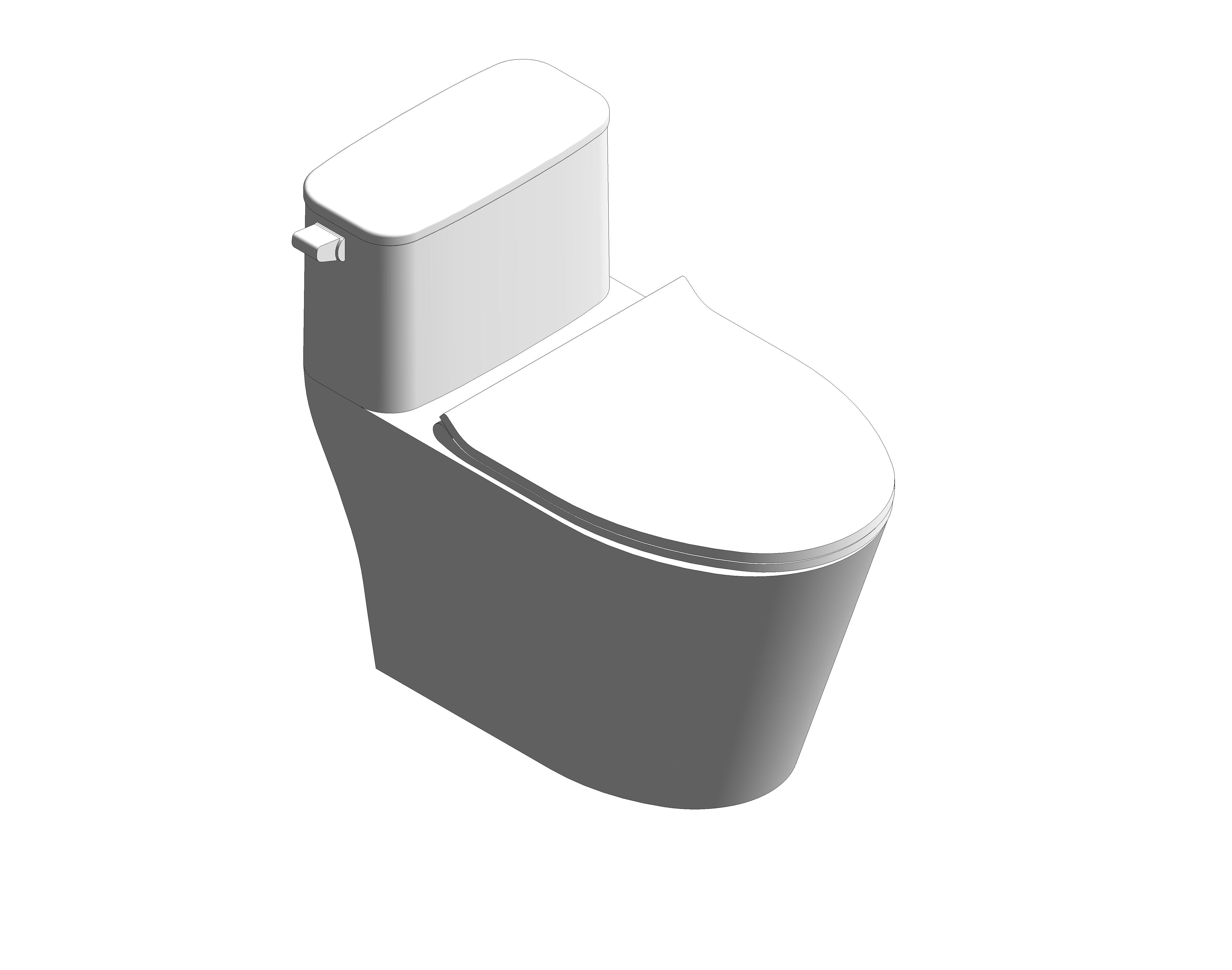 bimstore 3D image of the Signature One-Piece Toilet 4.8L - CCAS1882-111A410T0 from American Standard