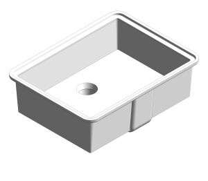 Product: Thin Touch Square Undercounter Washbasin 500mm - CCASF514-1000410F0