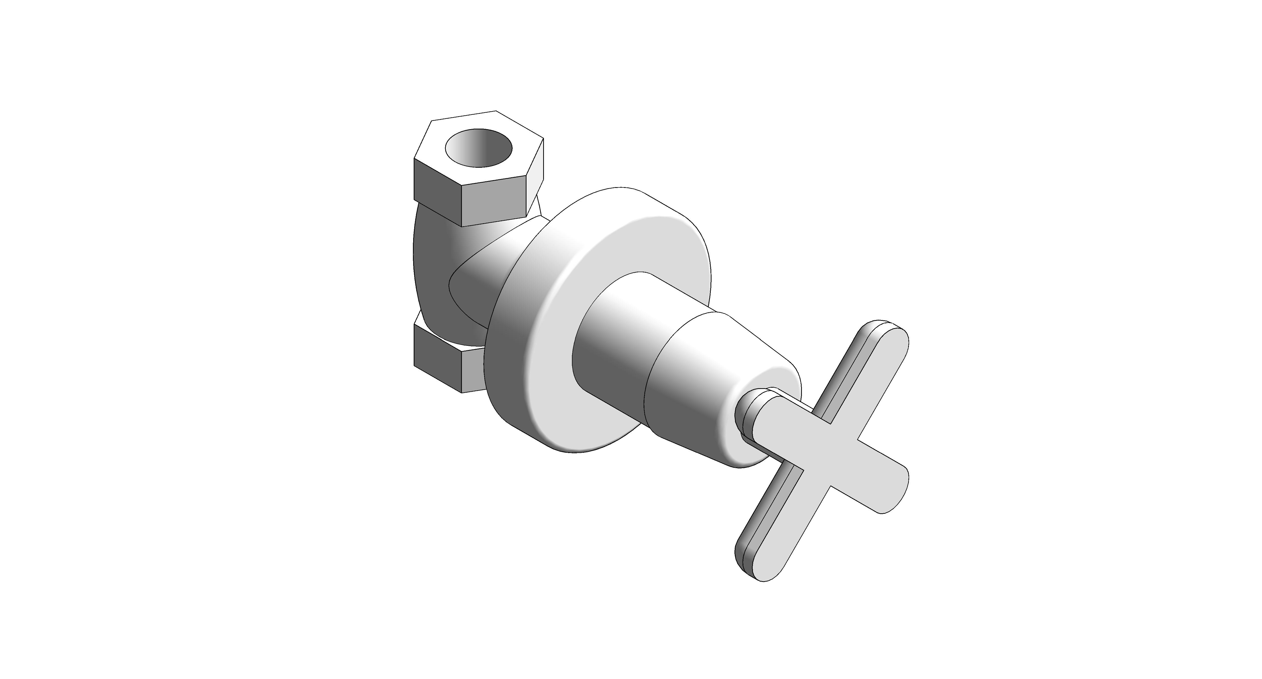 bimstore 3D image of American Standard - Winston Concealed Shower Mono (Cross Handle) - FFAST705-7T9500BT0
