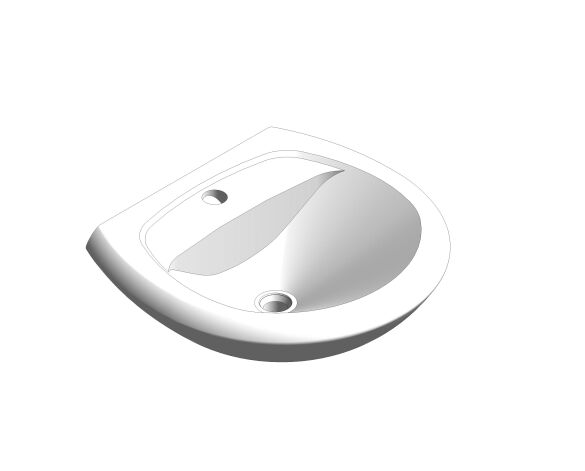 bimstore 3D image of the Winston Wall Hung Wash Basin - CL0979I-6DAB from American Standard