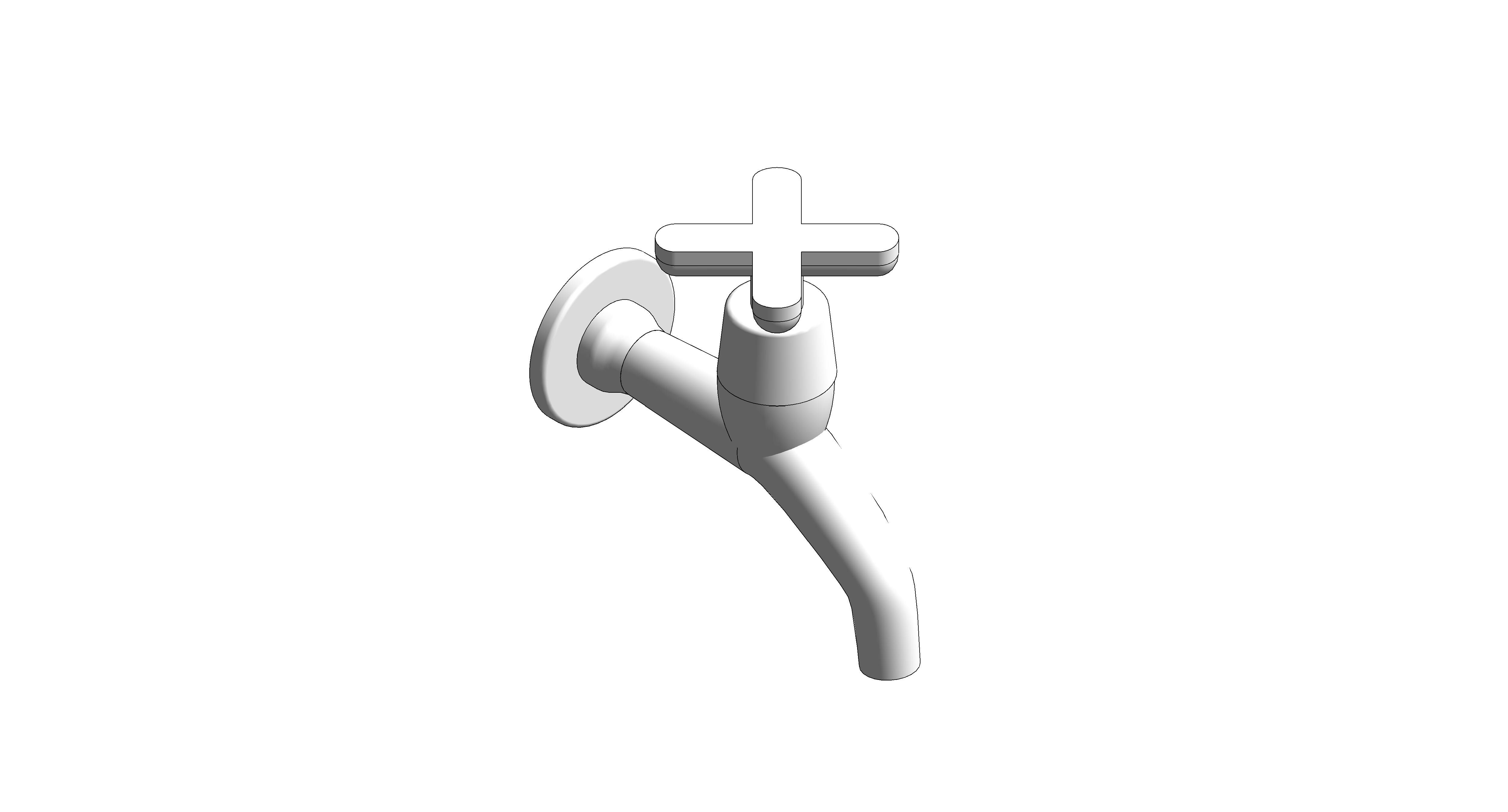 bimstore 3D image of American Standard - Winston Wall Tap (Cross Handle) - FFAST702-0T0500BT0