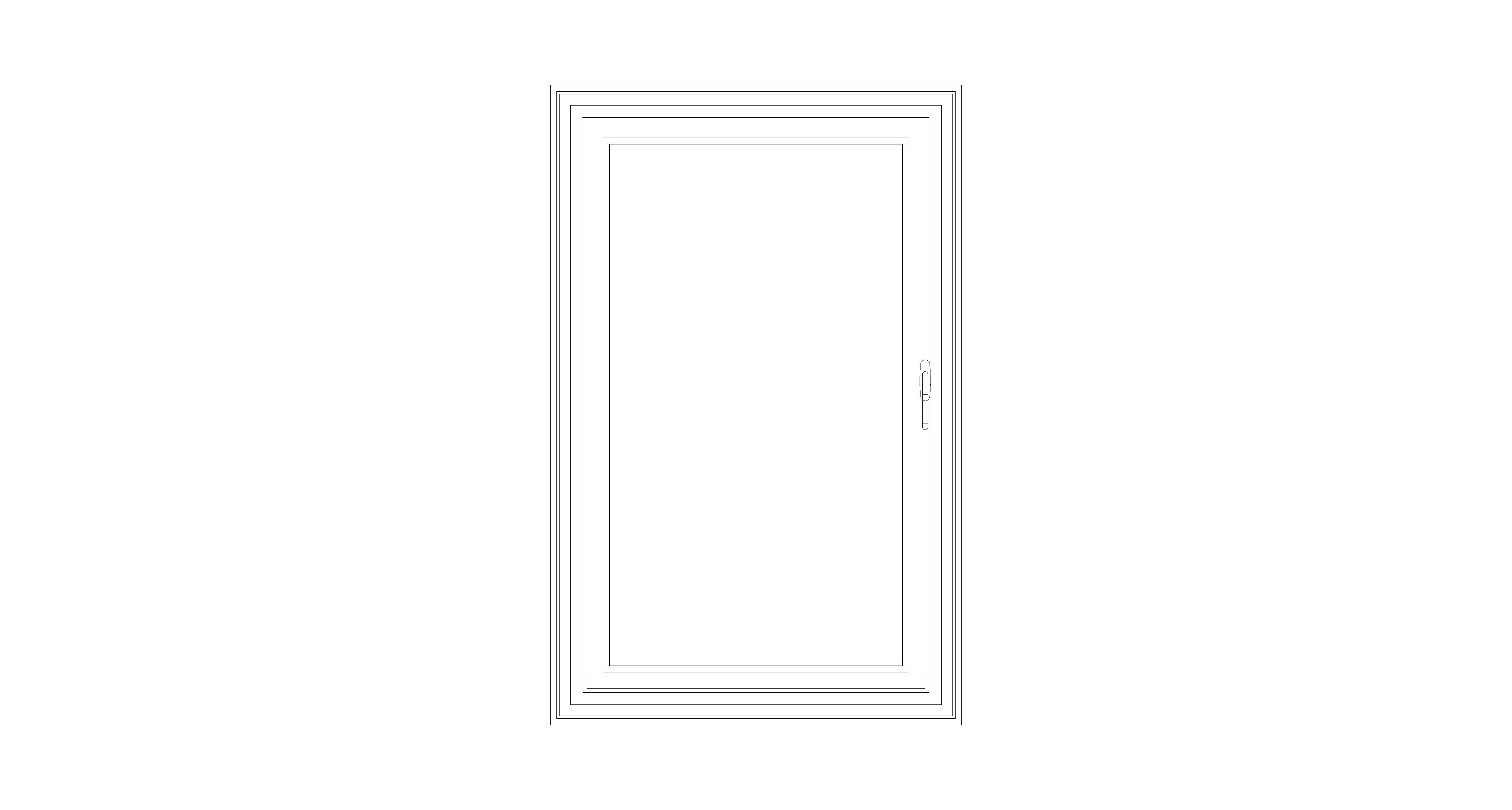 Product: MU800 Hi – XT66 – Tilt and Turn (Curtain Wall Insert)