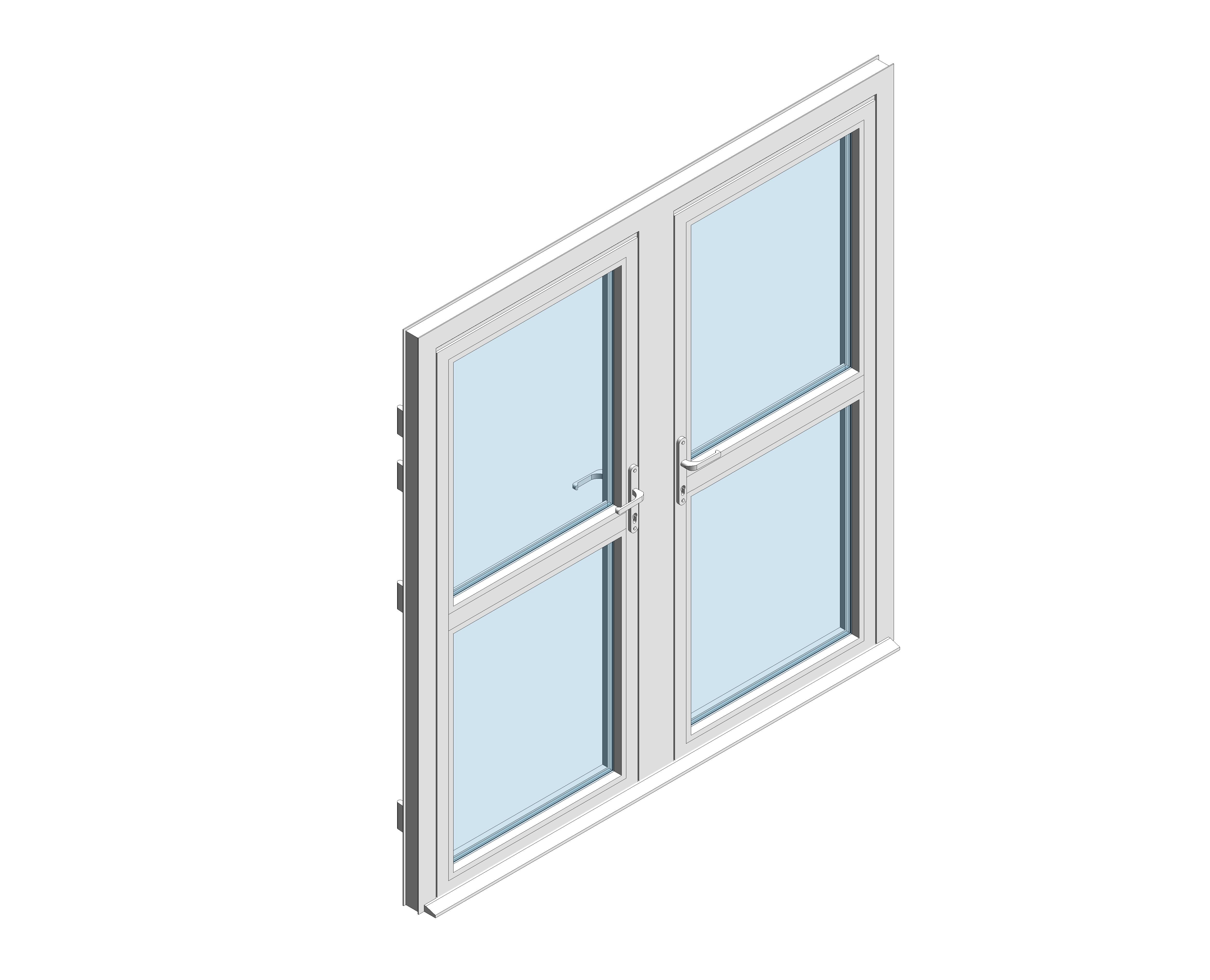 Product: XT66 Rebate – Standard Double Door – Curtain wall (MU800 Hi)