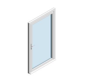 Product: XT66 Rebate – Standard Single Door – Curtain Wall (MU800 Hi)