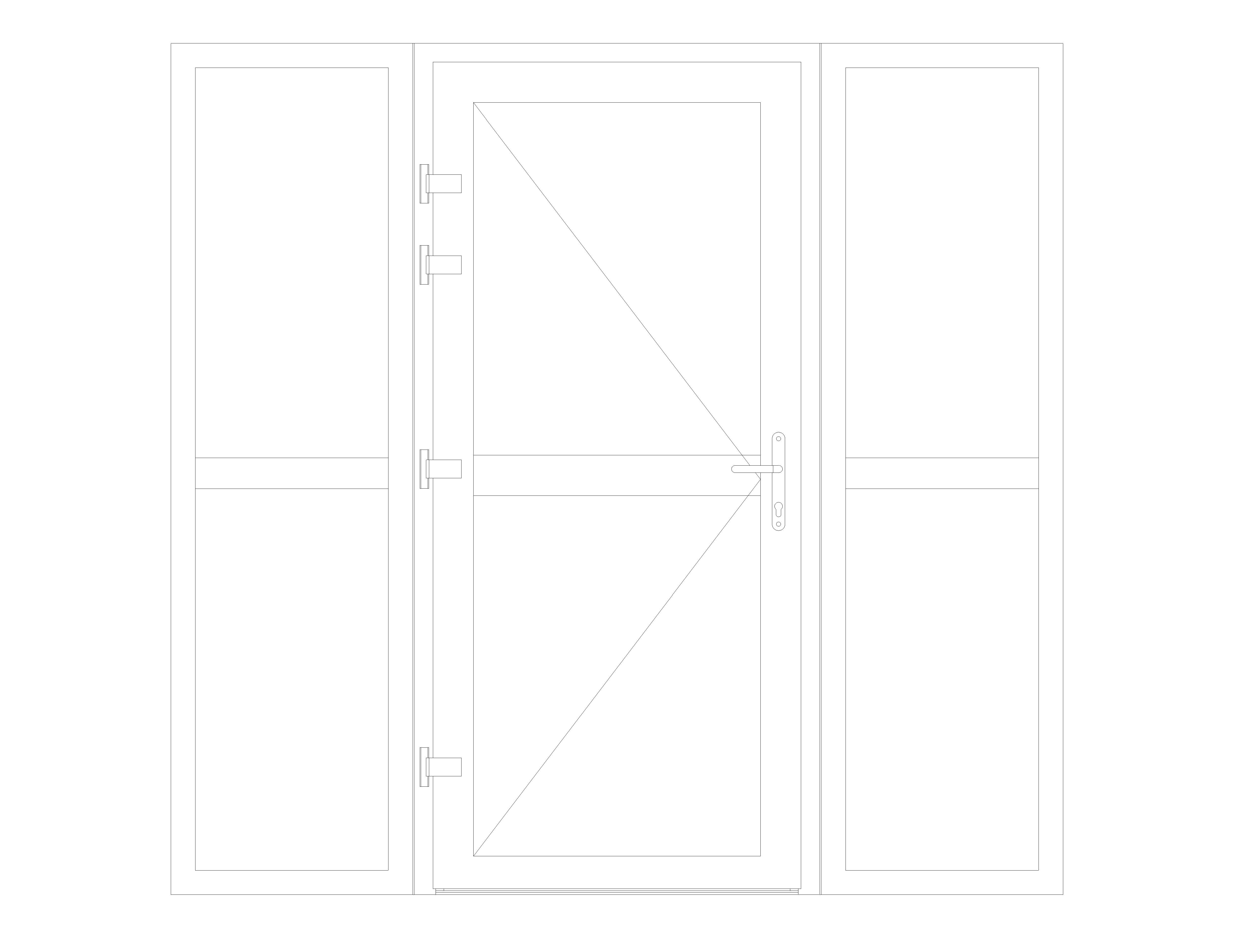 Product: XT66 Rebate - Single Door With Side Window Midrail