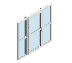 Product: XT66 Rebate - Single Door With Side Window Midrail