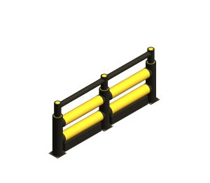 Product: iFlex Double Traffic Barrier+ with HD ForkGuard