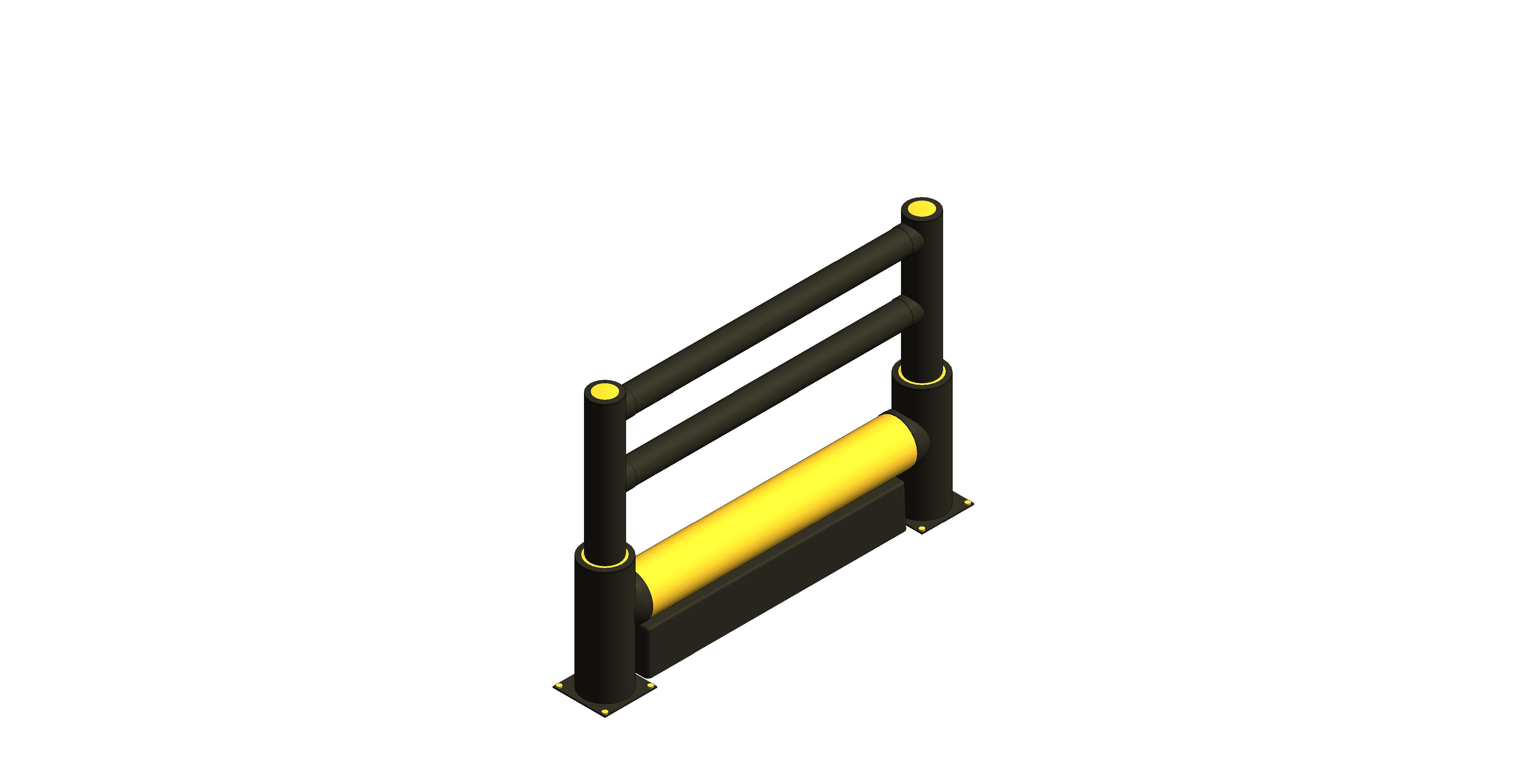 Product: iFlex Single Traffic Barrier+ with HD ForkGuard