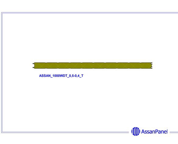 bimstore side image of Assan Panels - 1000 WDT External Screw Wall Panel